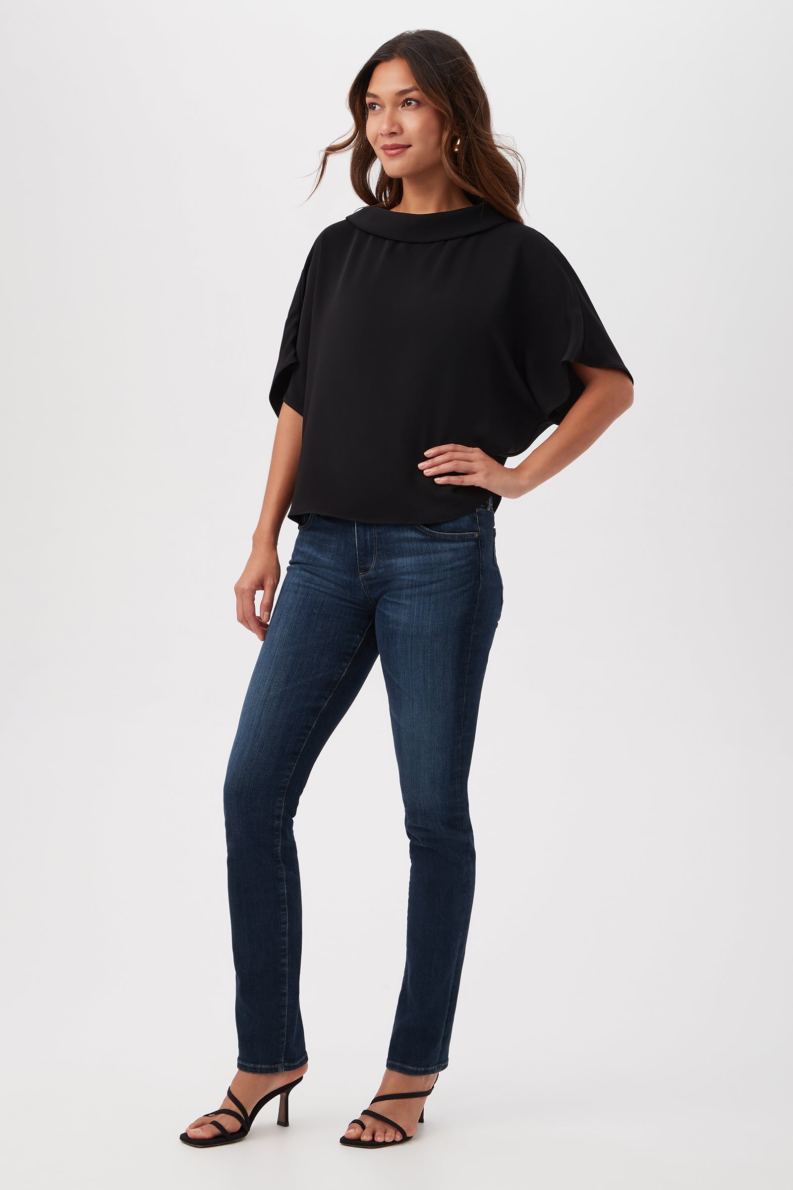 Honeysuckle Boatneck Dolman-Sleeve Top