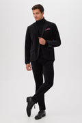 Clyde Slim Trouser - Black Velveteen