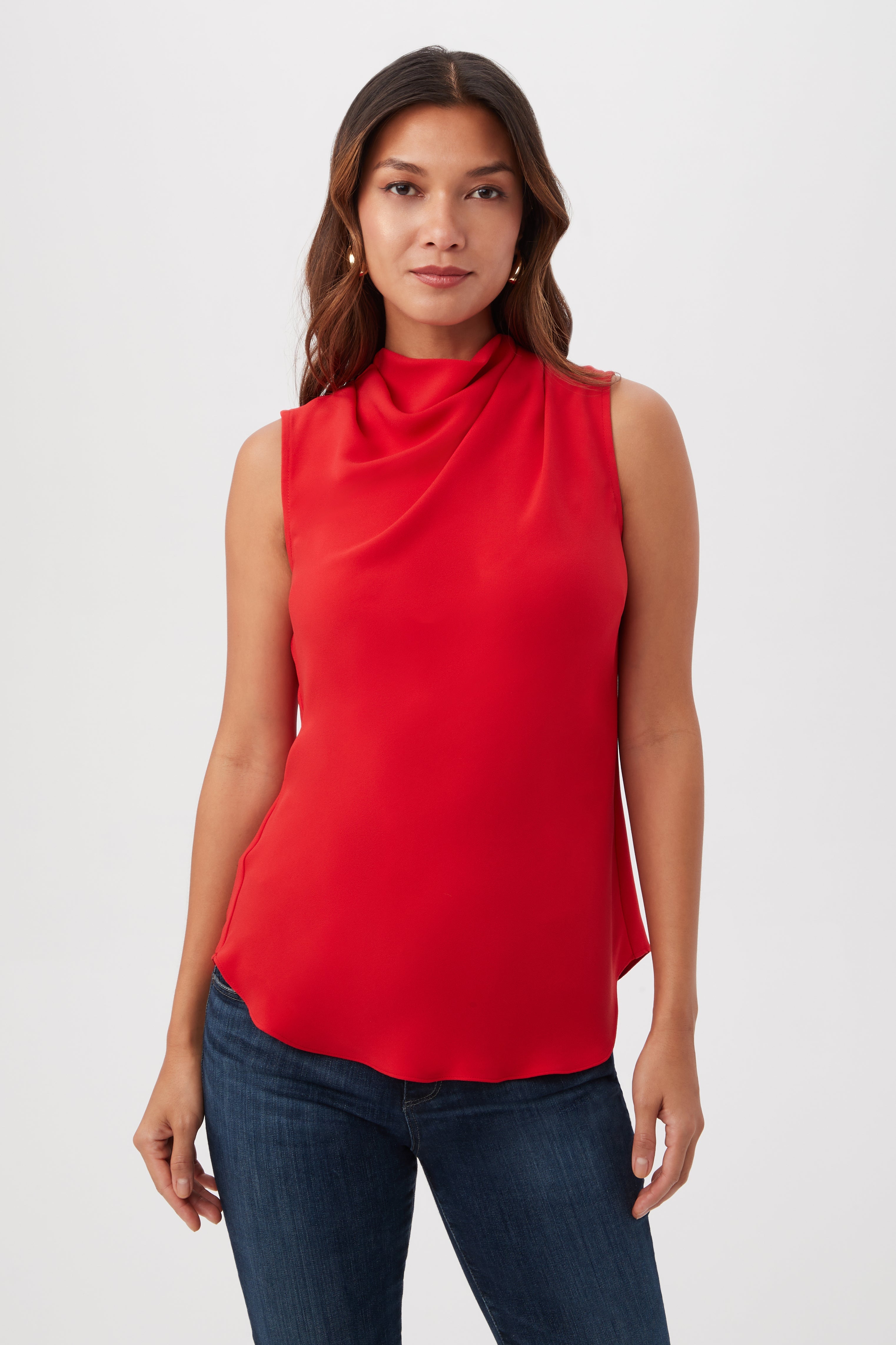 Lenaya Sleeveless Cowl Neck Top