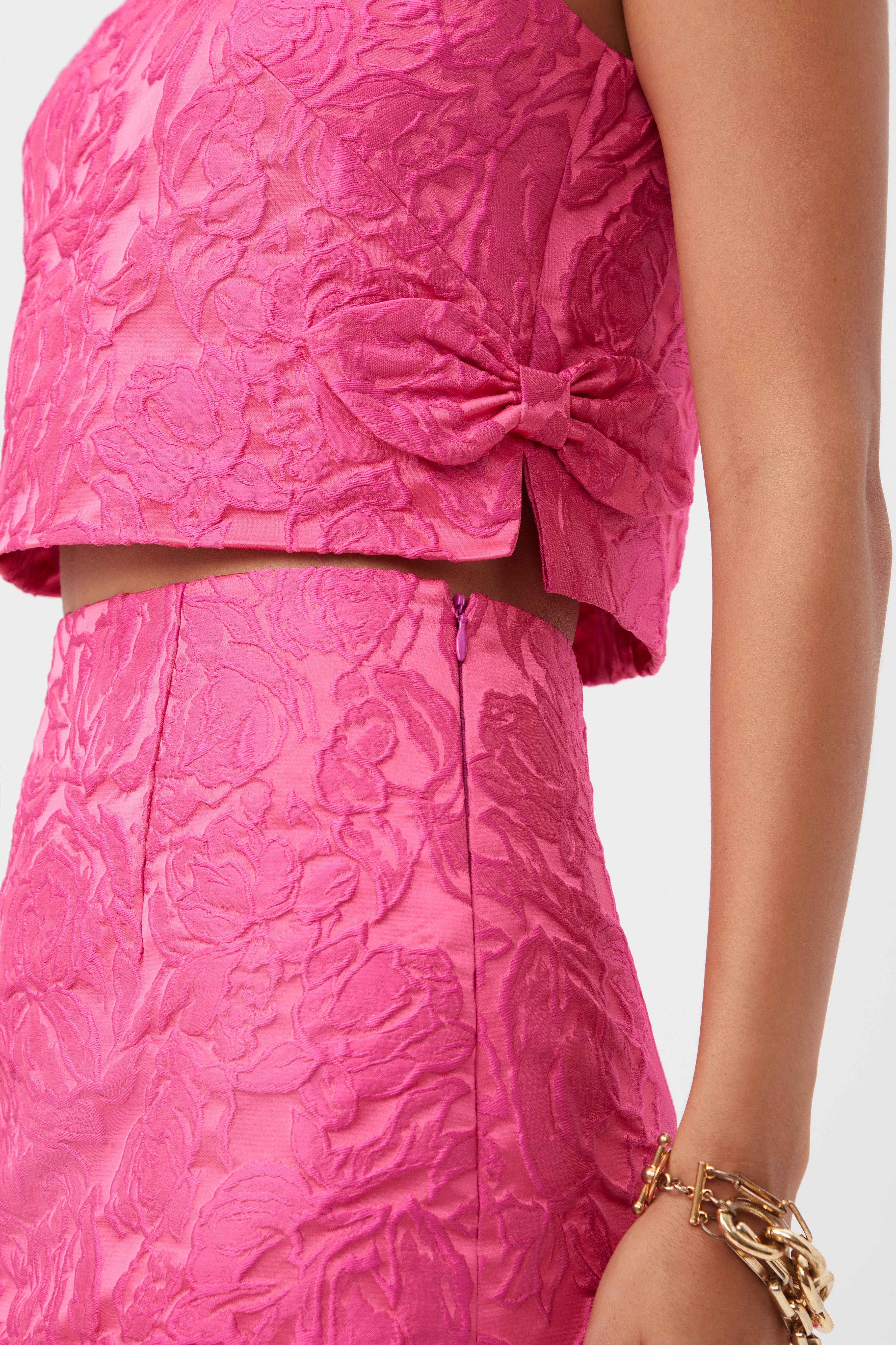 Cayley Top - Sweetheart Jacquard