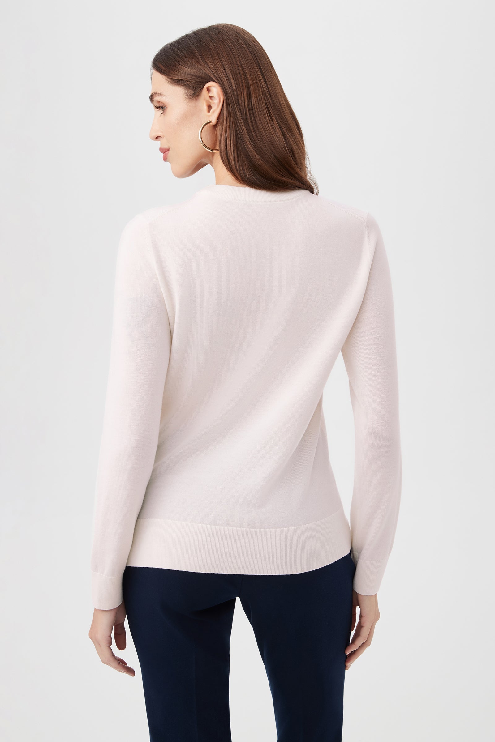 Love Merino Wool Crewneck Sweater