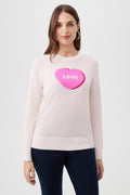 Love Merino Wool Crewneck Sweater