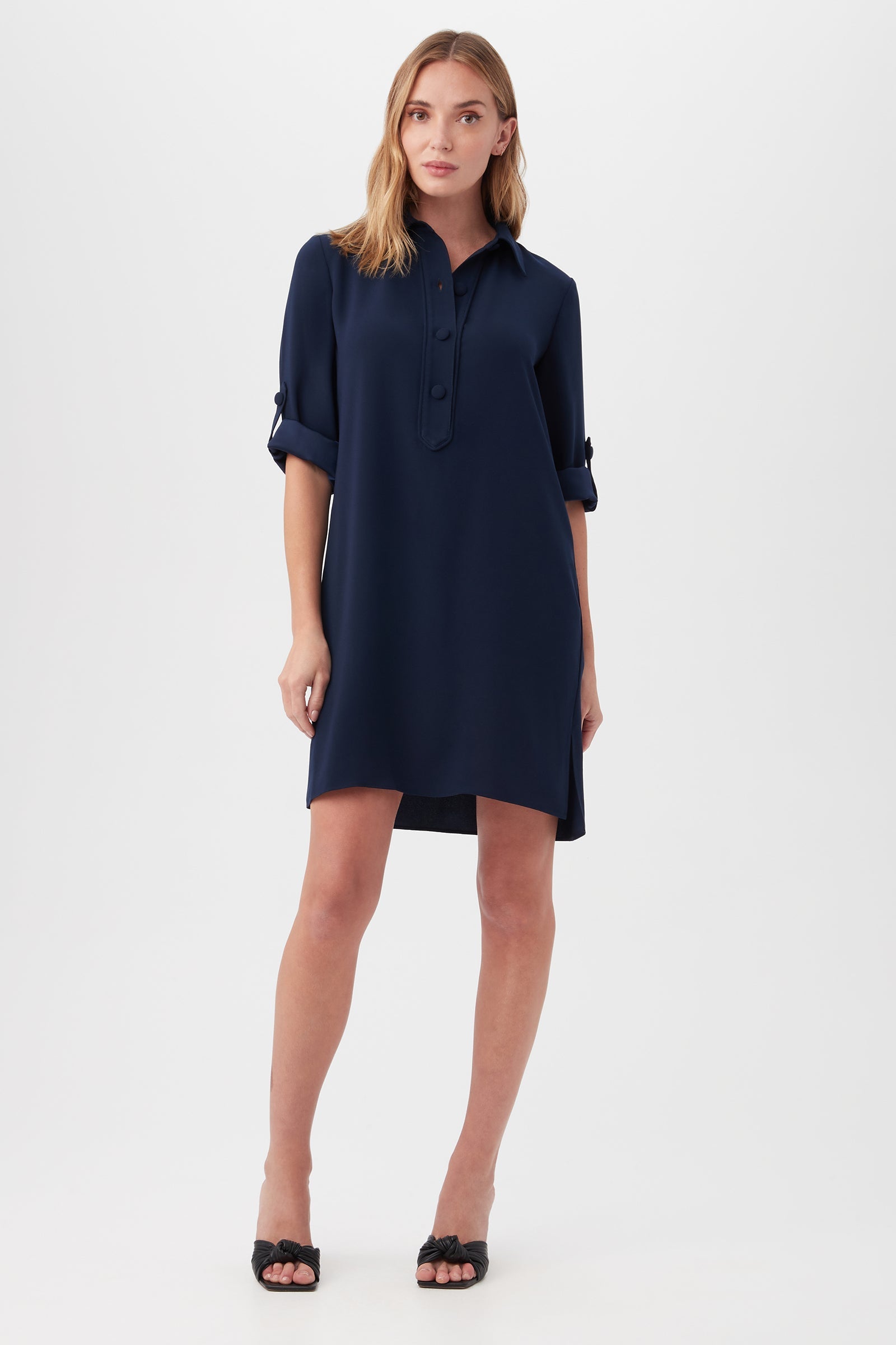 Portrait Shirt Dress