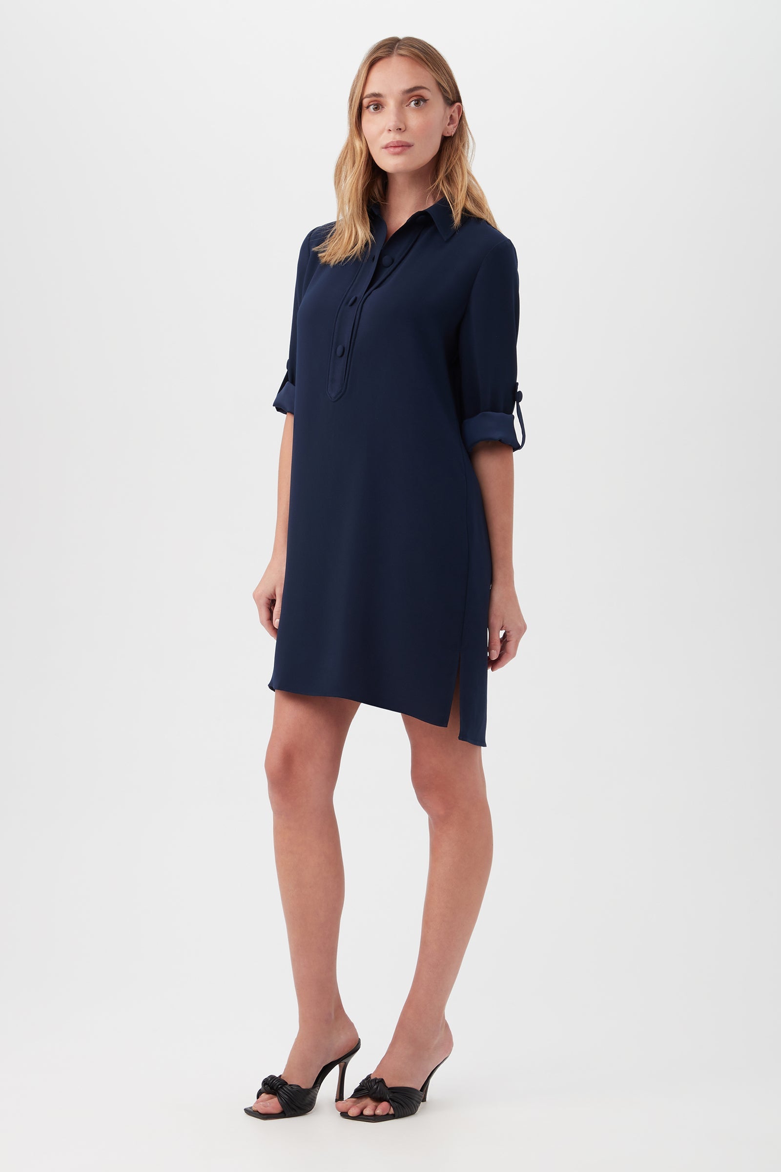 Portrait Shirt Dress