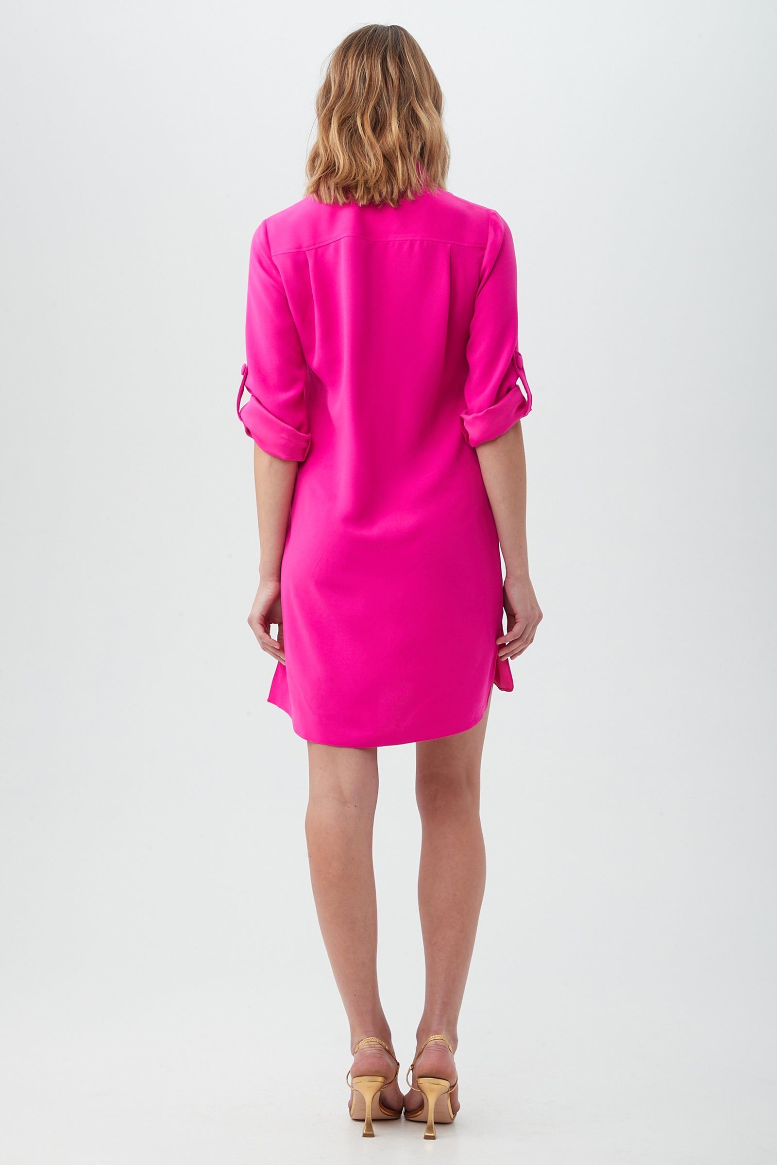 Portrait Shirt Dress