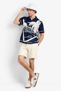 Josue Short-Sleeve Shirt - Tennis Print