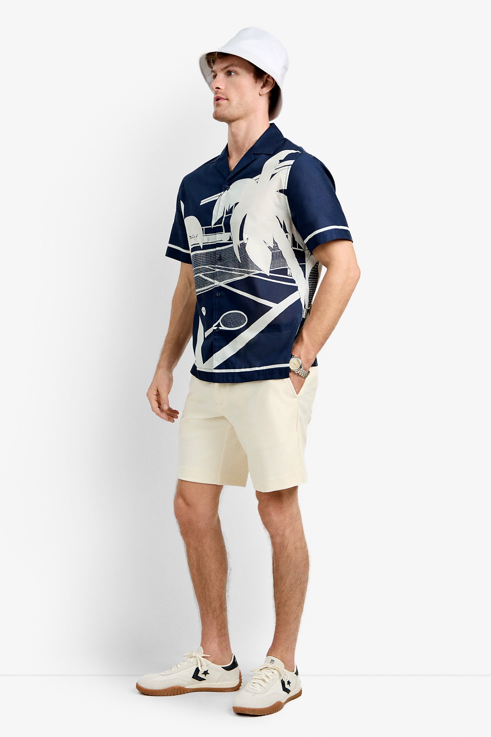 Josue Short-Sleeve Shirt - Tennis Print