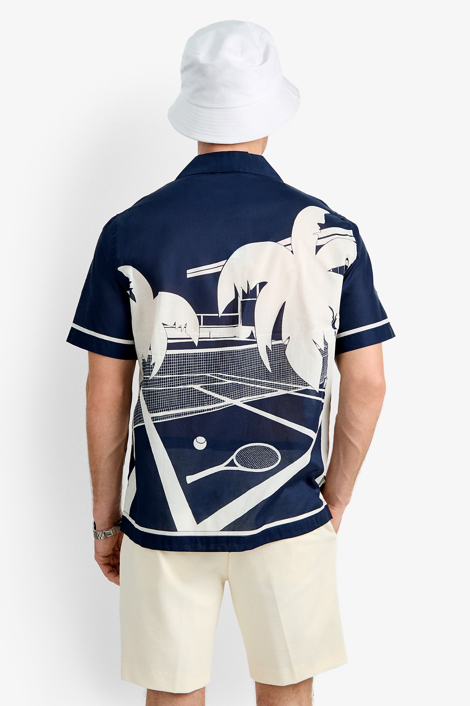 Josue Short-Sleeve Shirt - Tennis Print