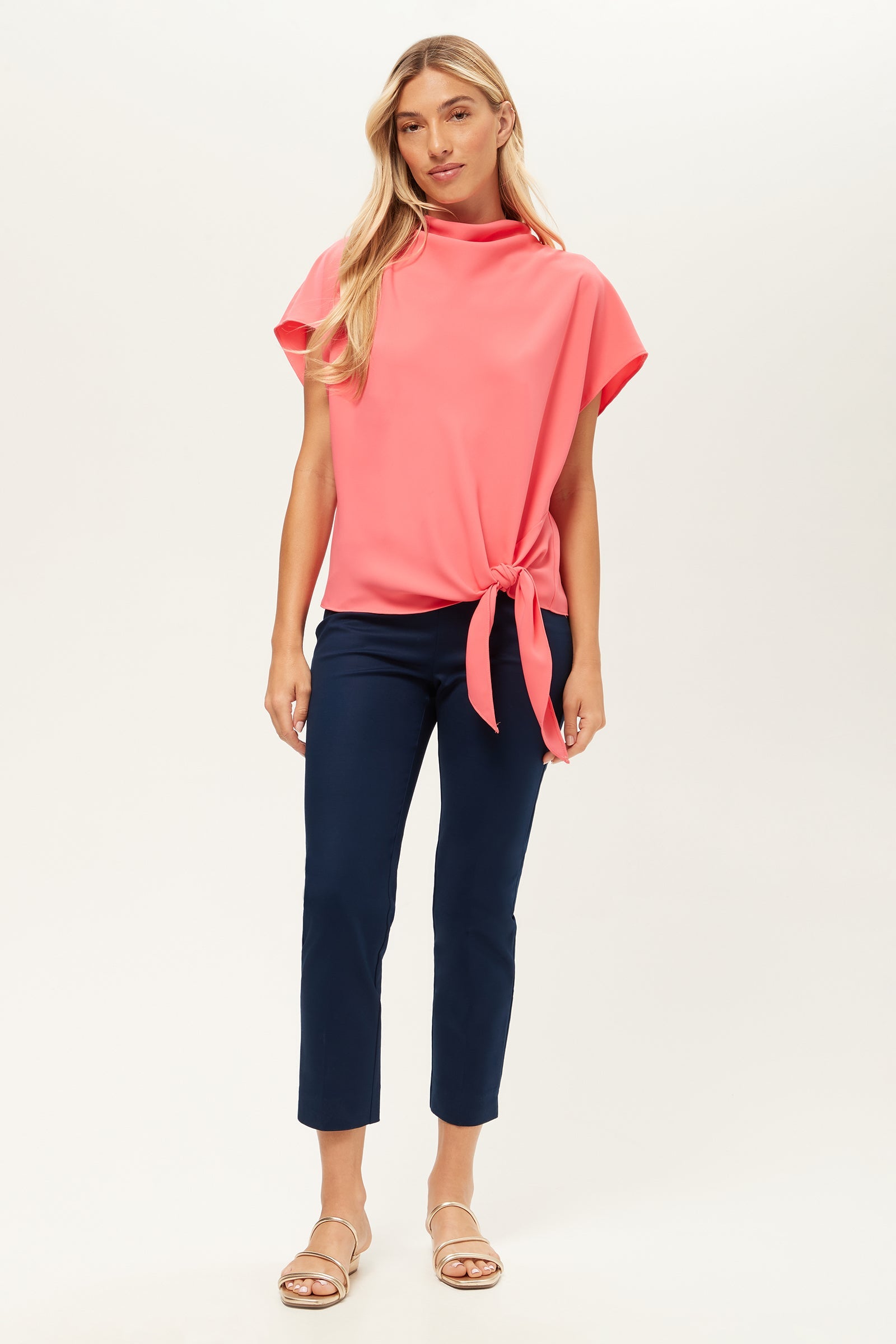 Tie Breaker Slim Crop Pant - Solid Suiting
