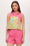 Bev Sleeveless Cutout Top - Venus