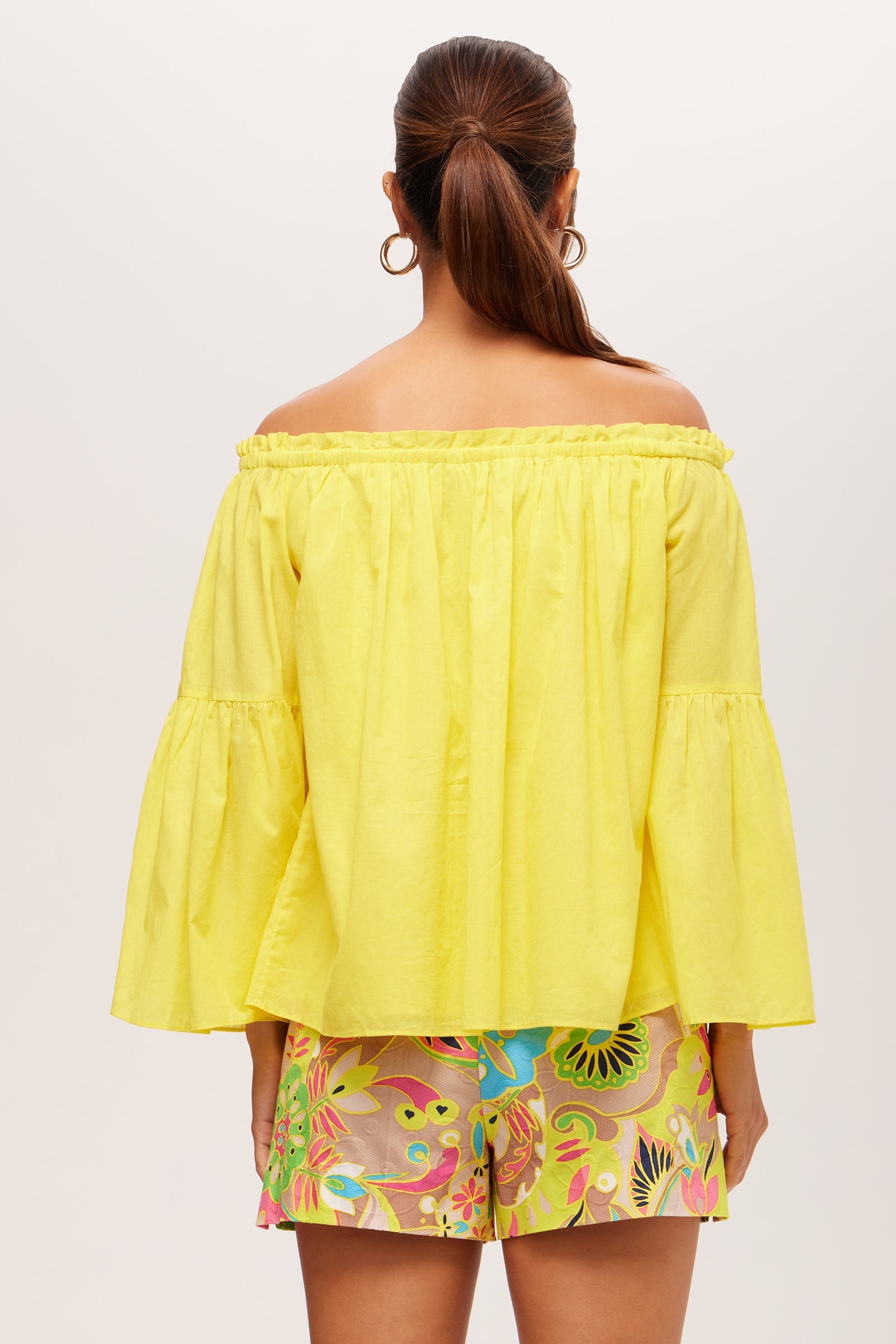 Perry Off-Shoulder Long-Sleeve Top