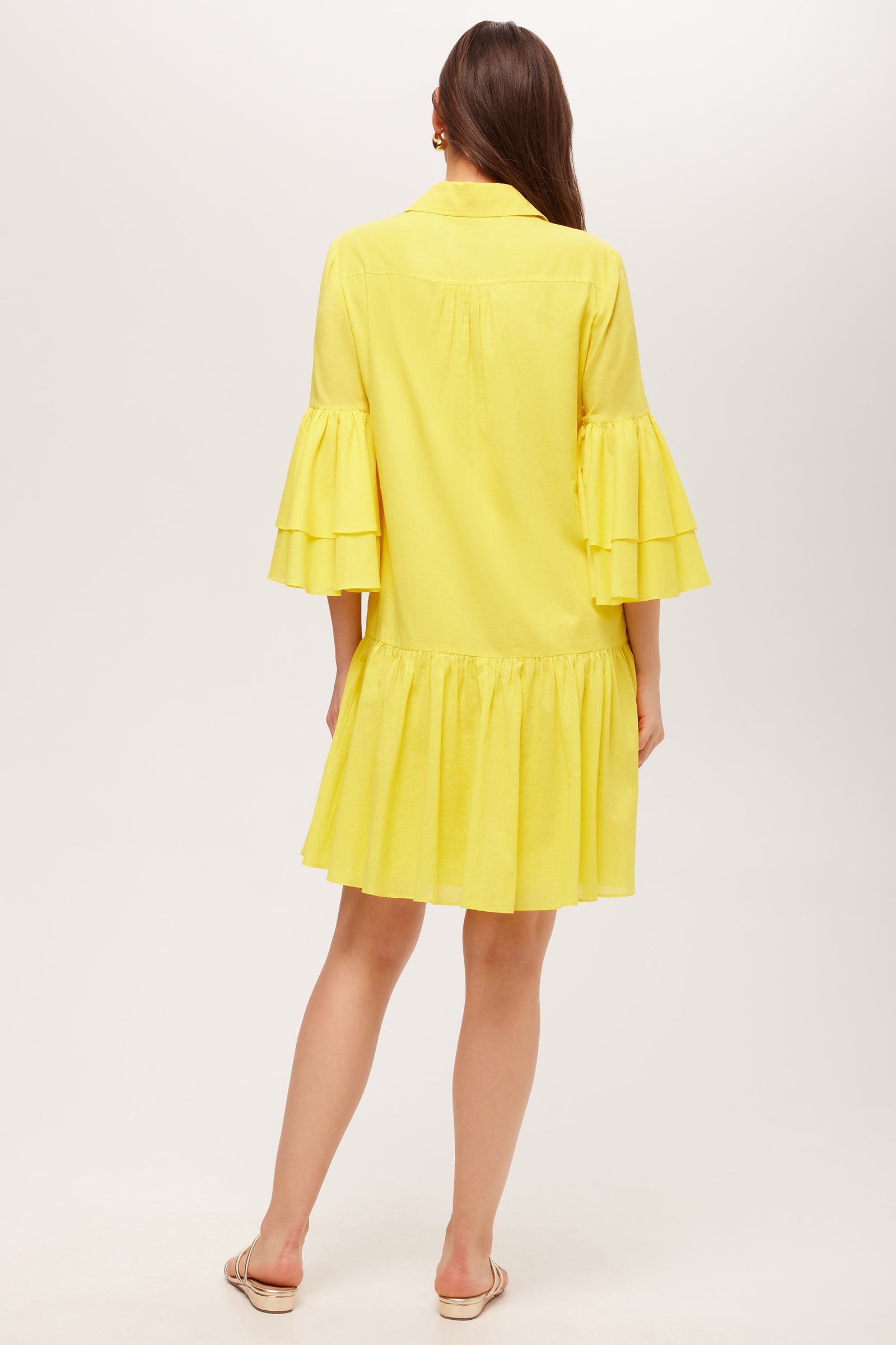 Bounce Ruffle Shirtdress