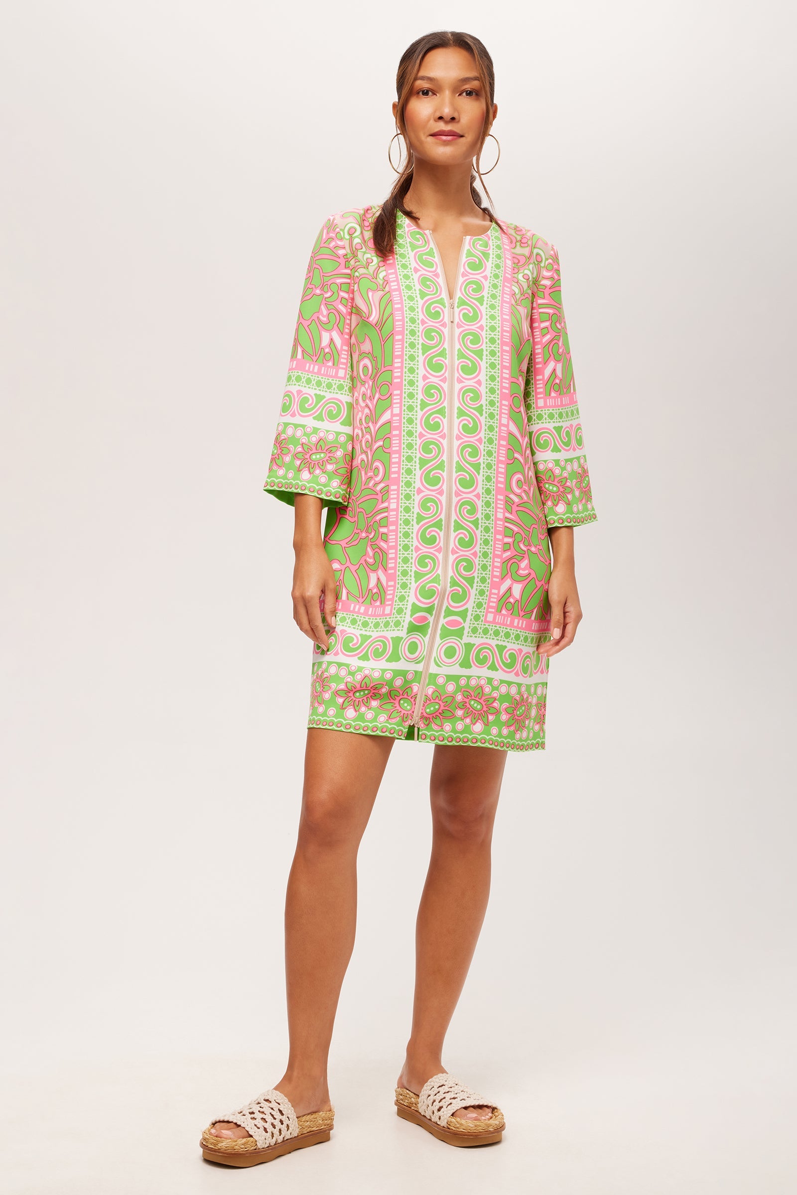 Botanical Zip Dress - Petra Floral