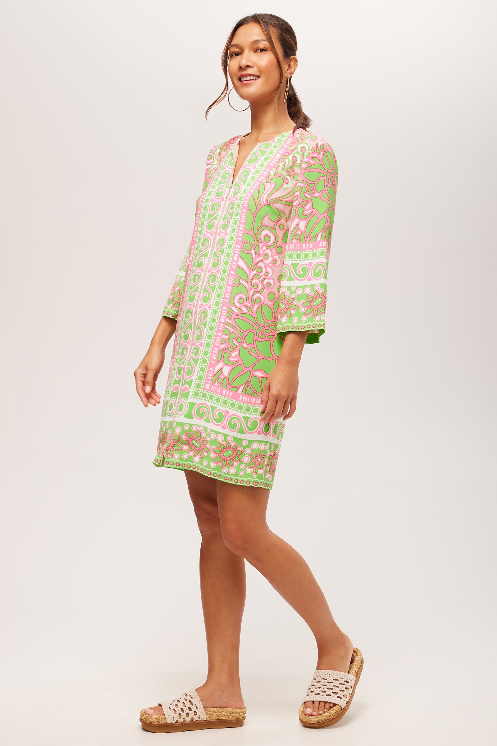 Botanical Zip Dress - Petra Floral