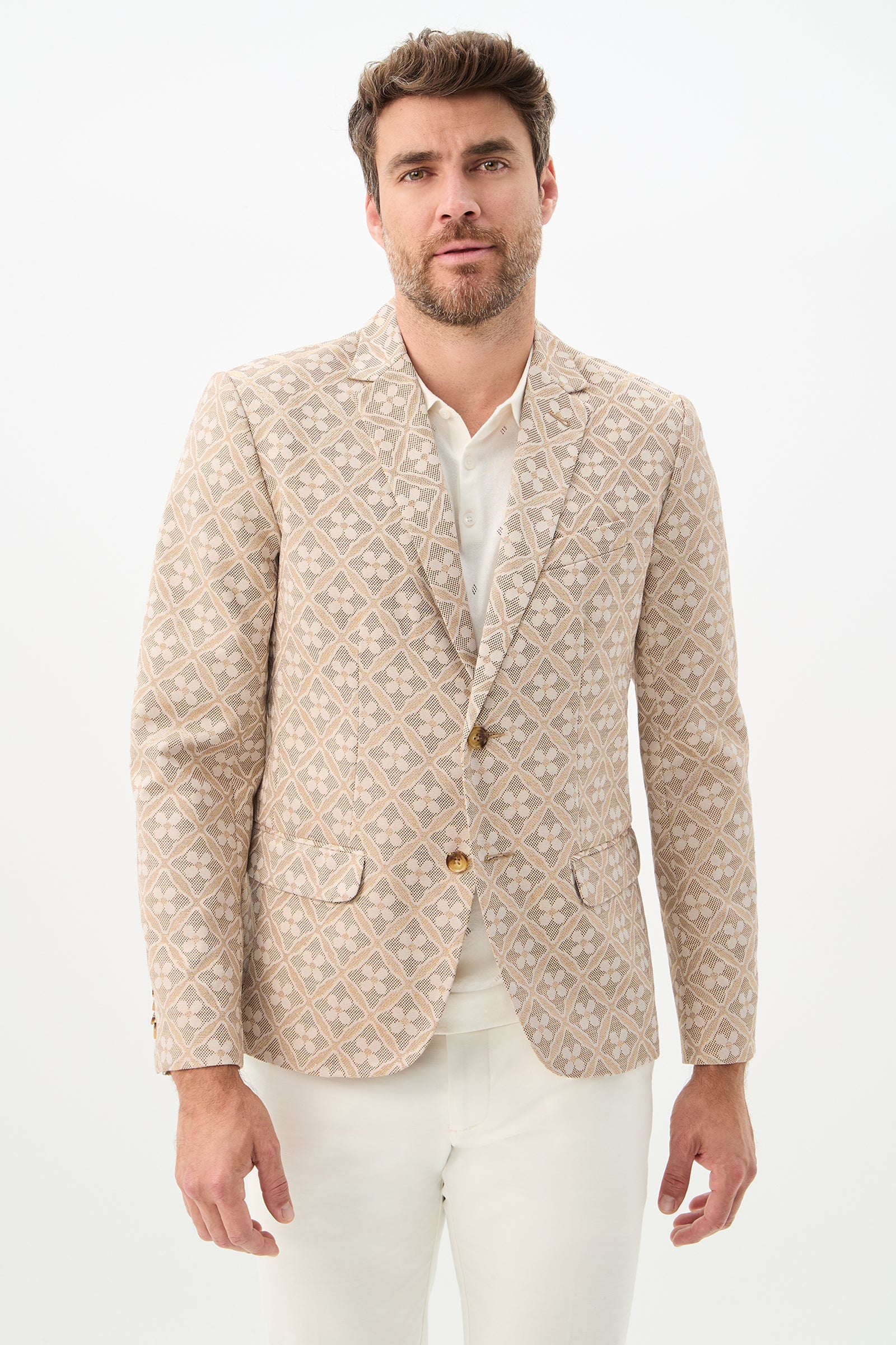 Thurston Blazer - Metallic Daisy Jacquard
