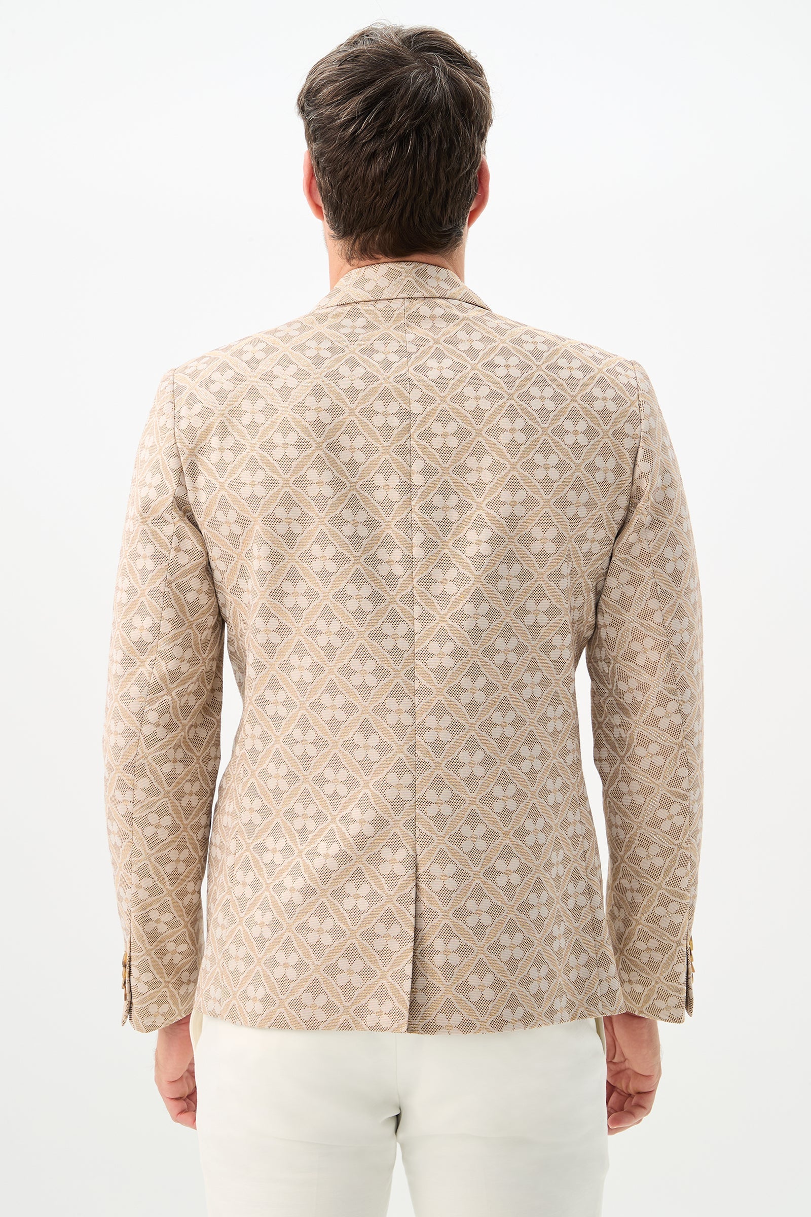 Thurston Blazer - Metallic Daisy Jacquard