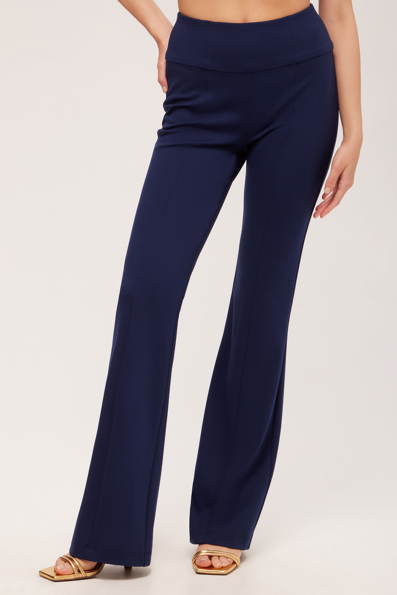 Becker High-Waist Flared Pant - Cozy Ponte