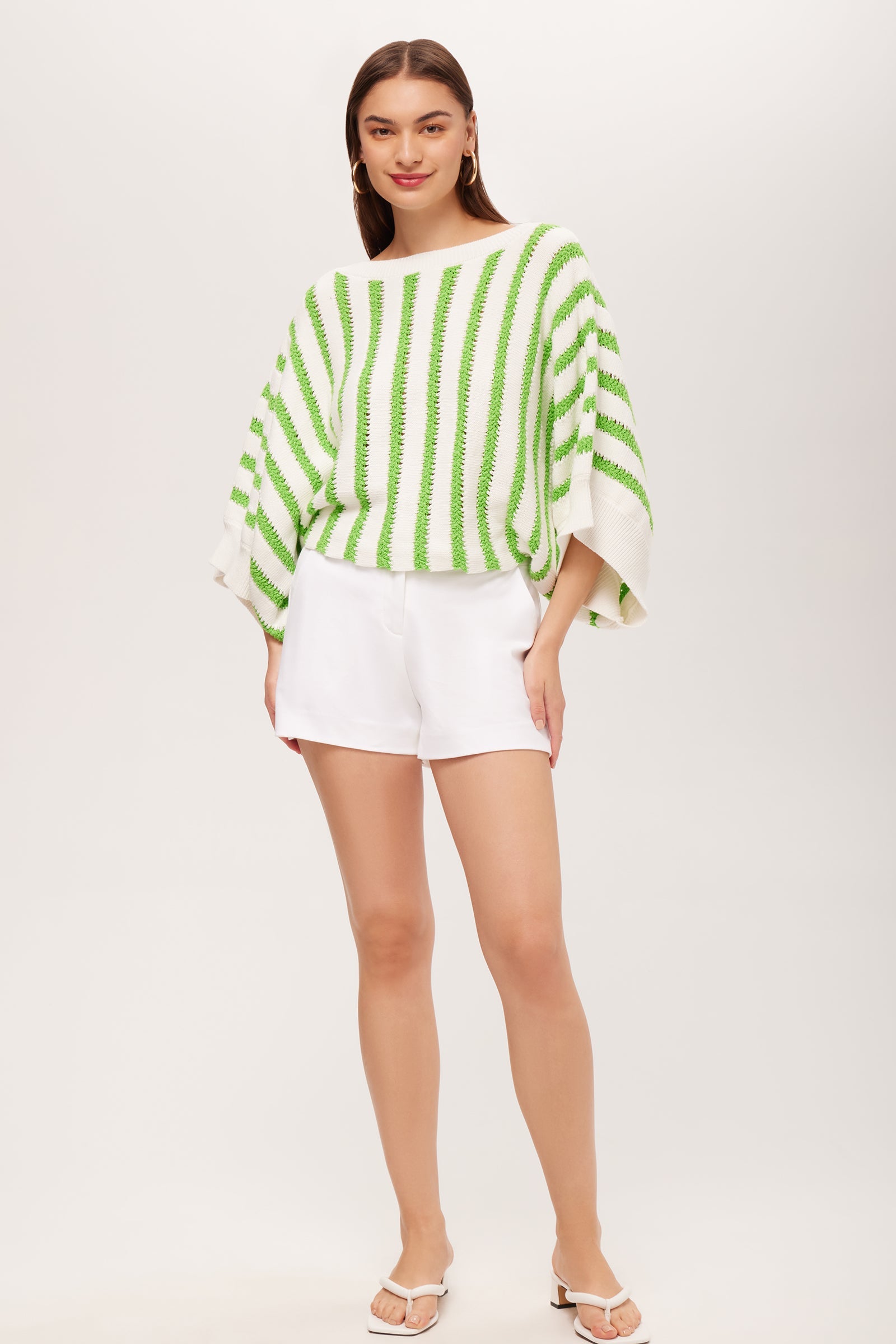 Horizon Striped Boatneck Pullover