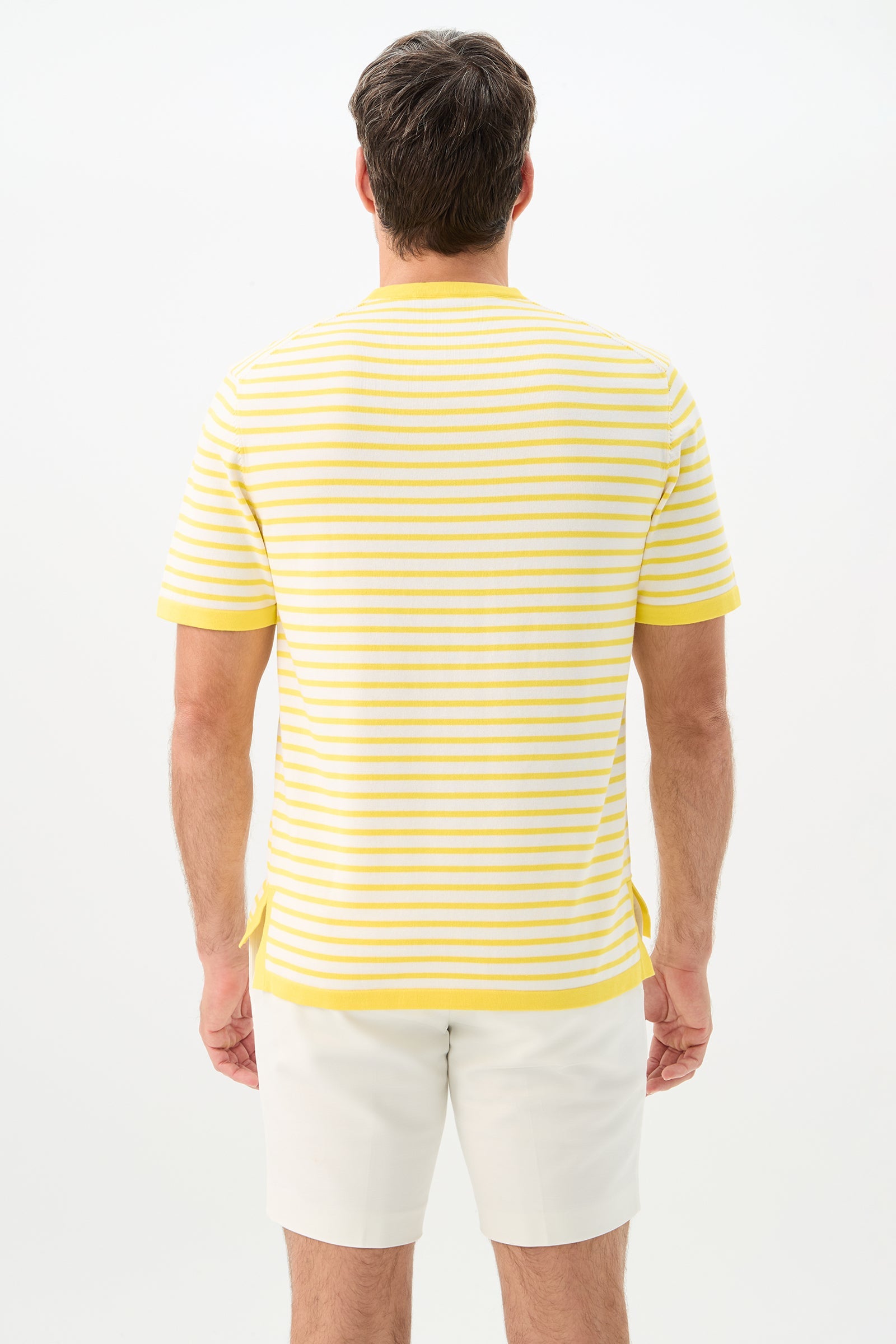Giovanni Stripe Short-Sleeve Pullover