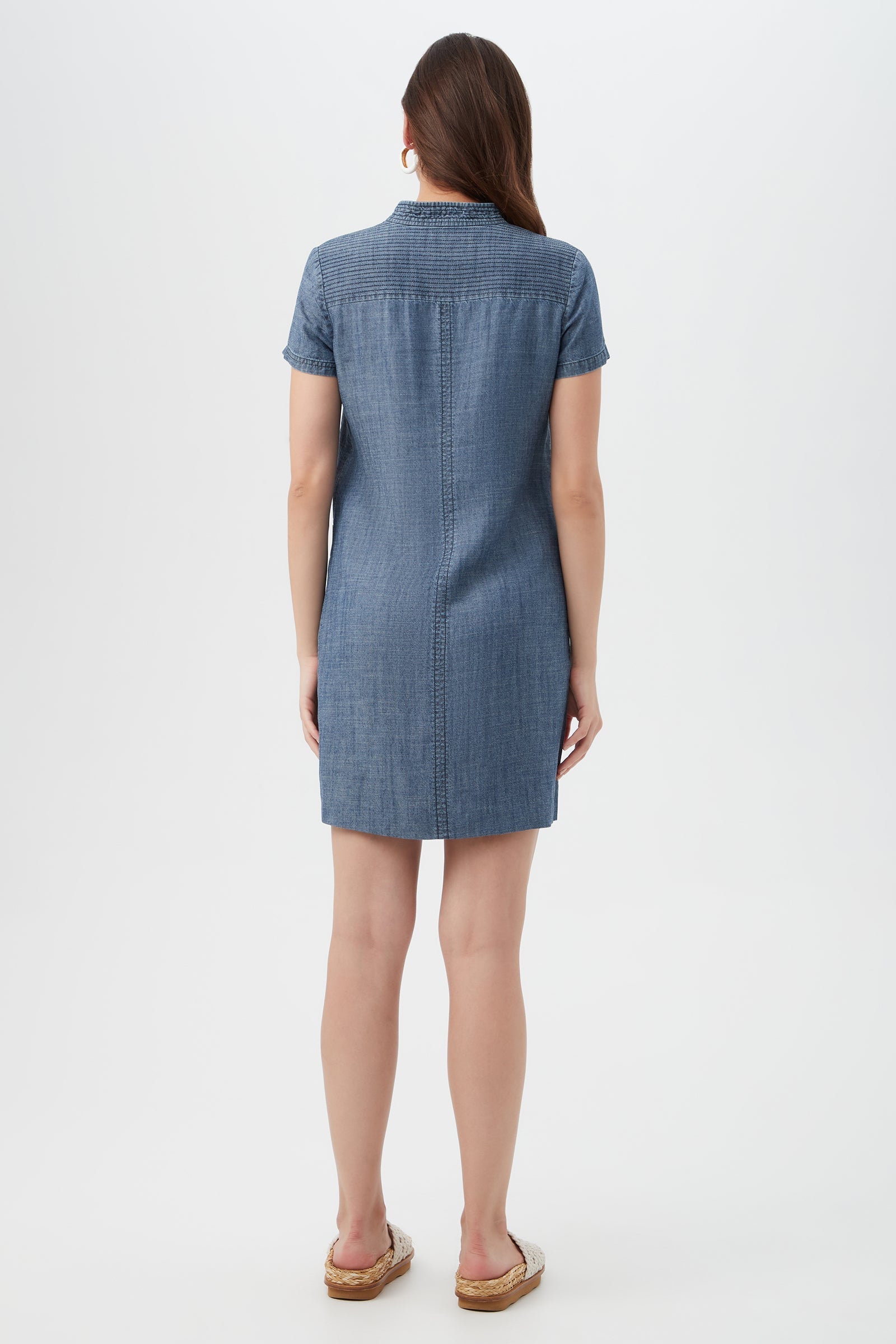 Suntan Chambray Dress