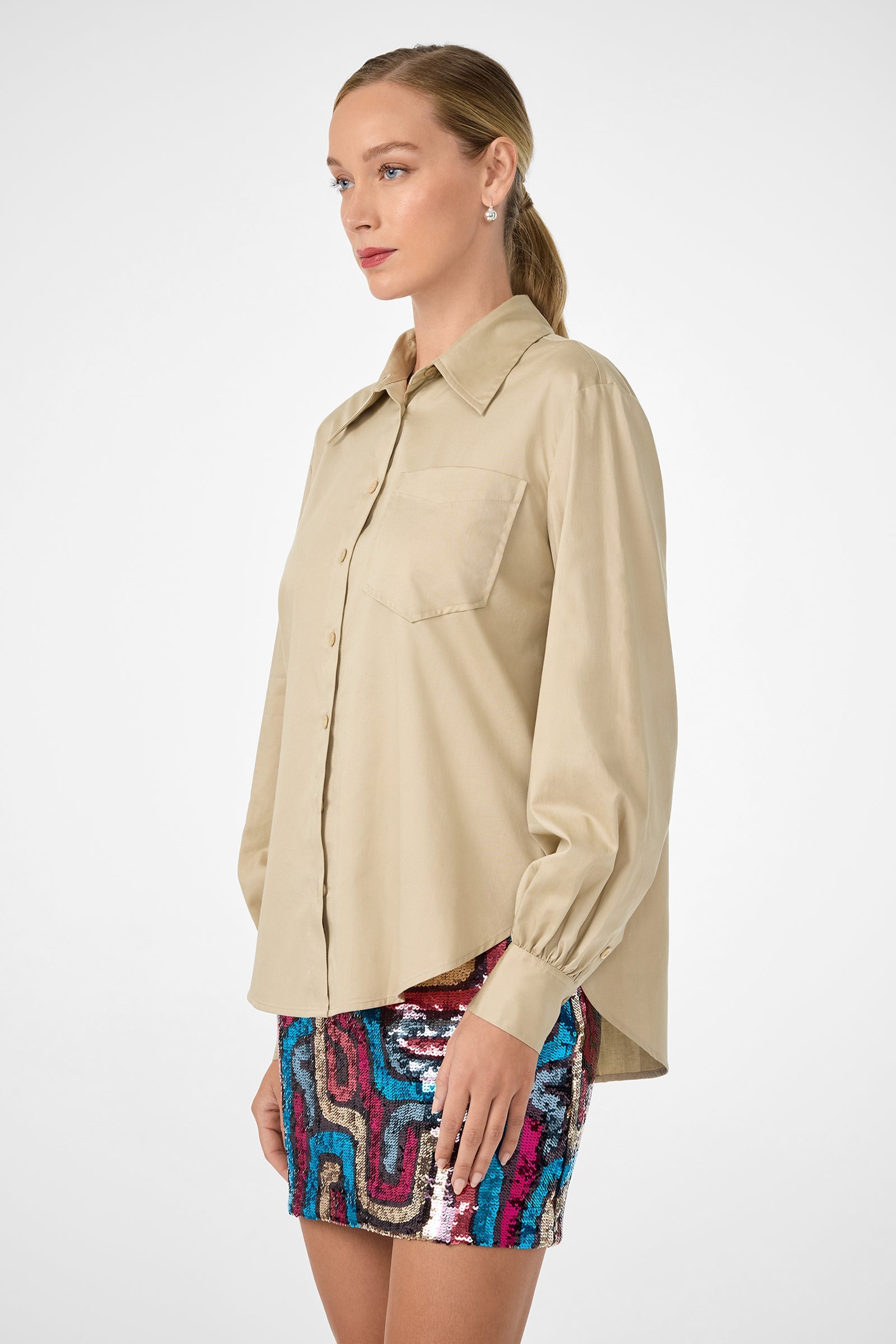 Burle Button-Back Shirt
