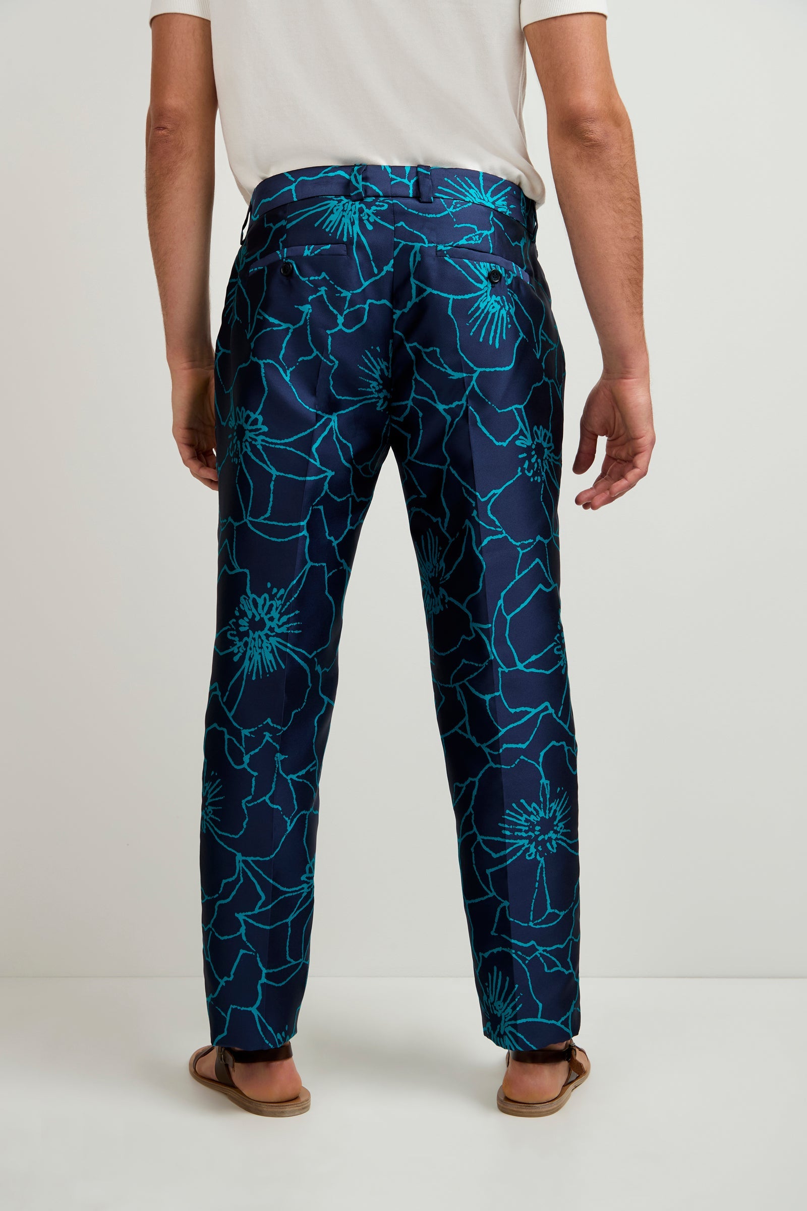 Clyde Slim Trouser - Jucara Jacquard
