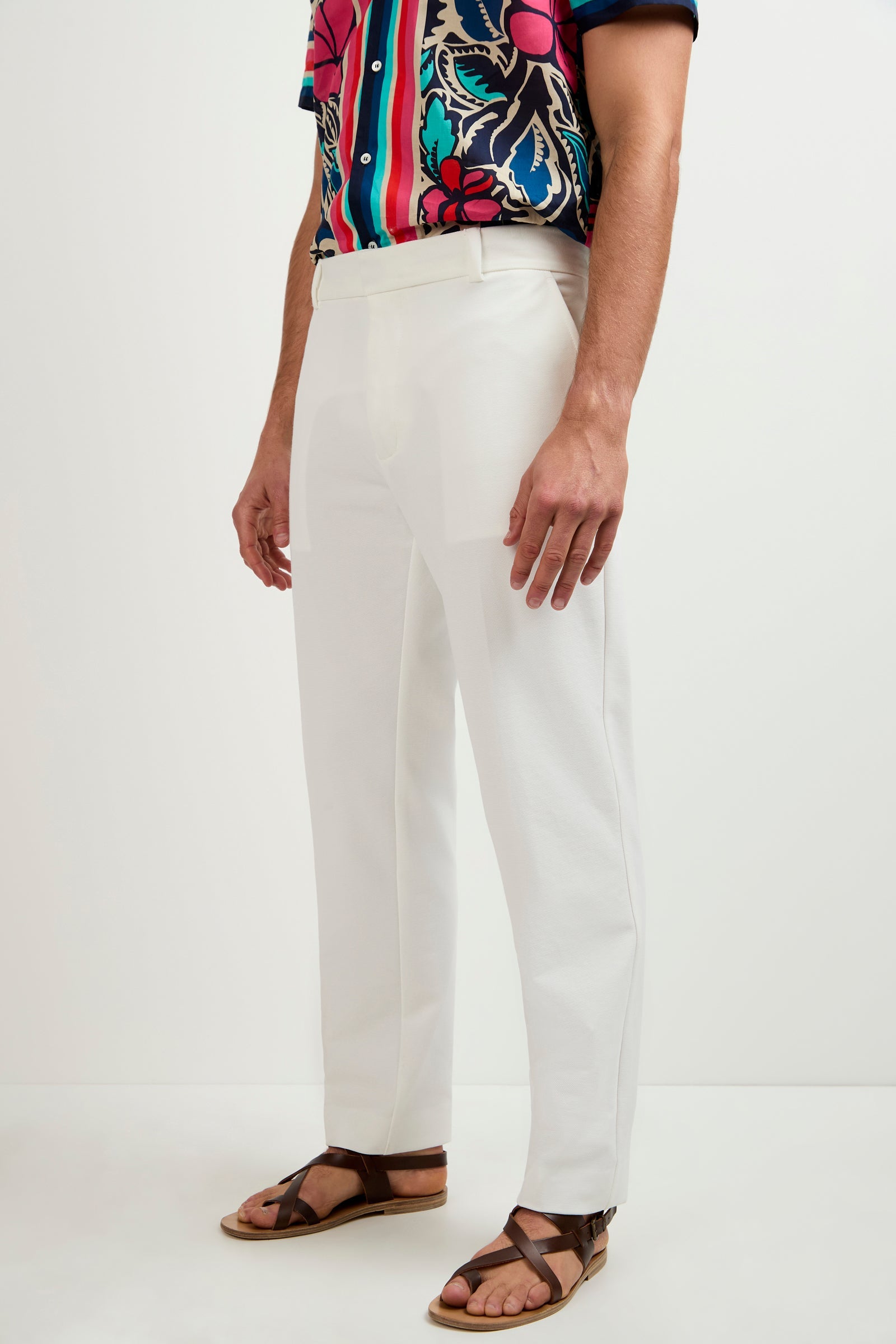 Clyde Slim Trouser - Stretch Piqué