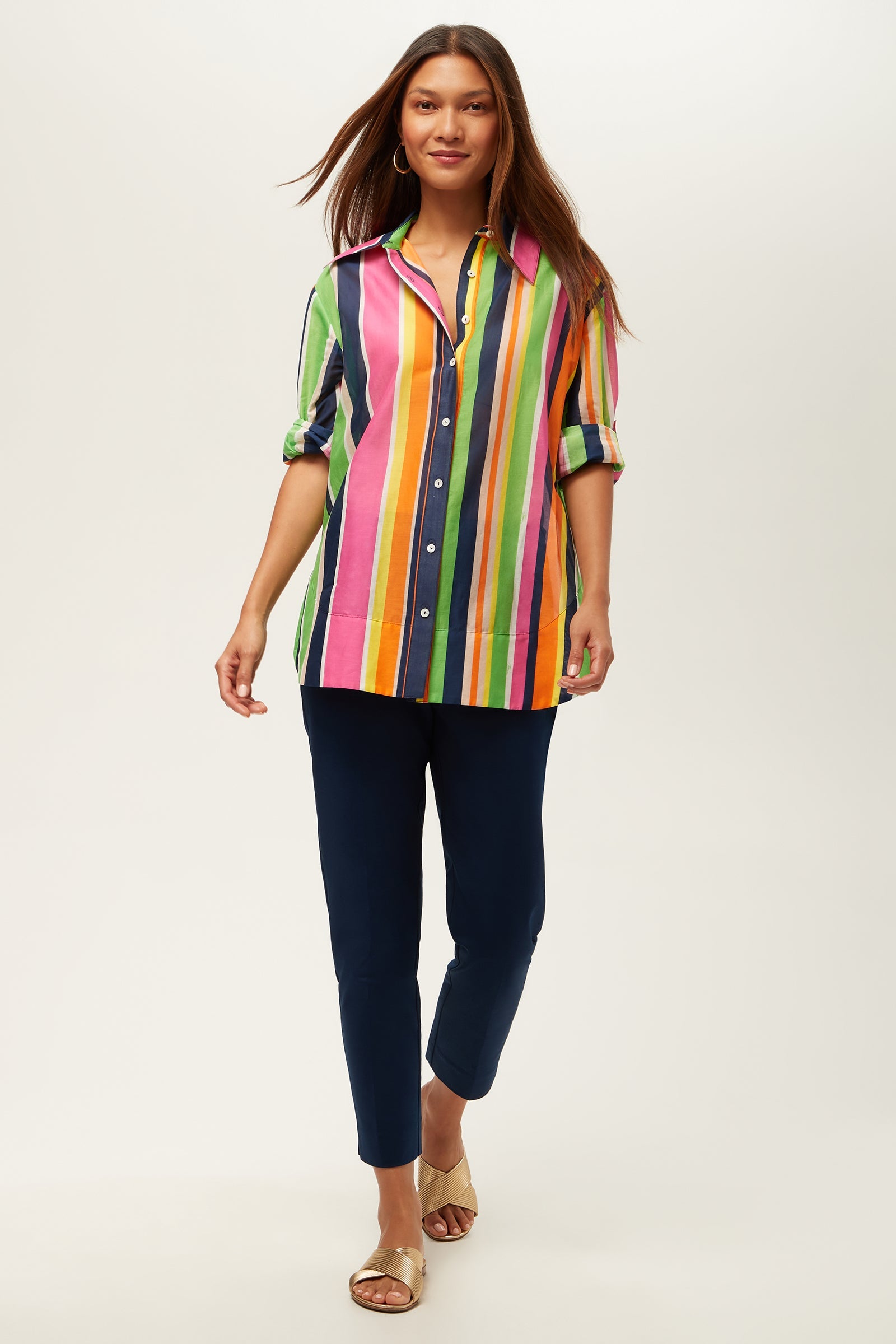 Swing Short-Sleeve Top - Splash Stripe