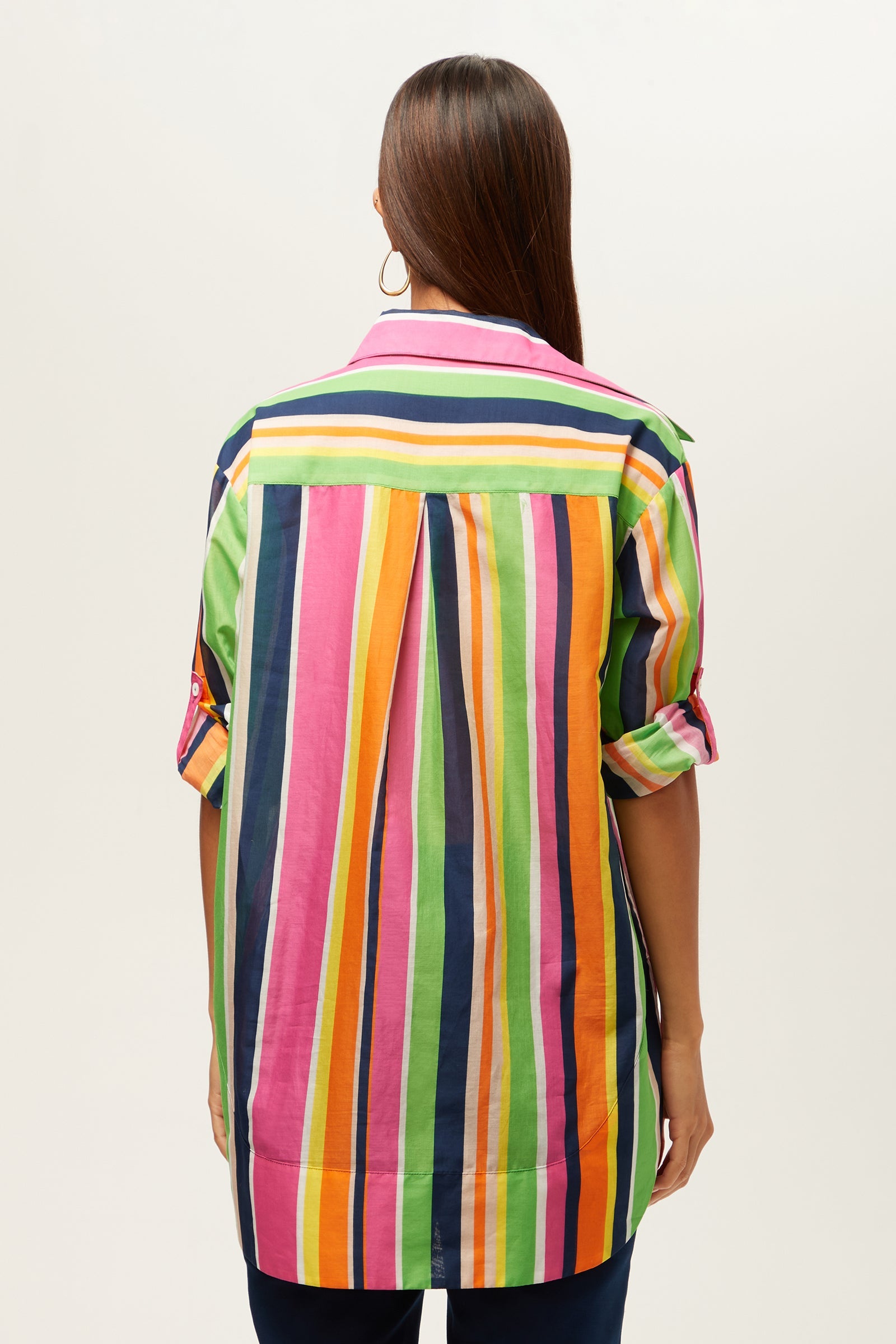 Swing Short-Sleeve Top - Splash Stripe