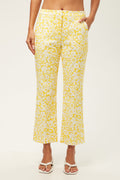 Lulu Cropped Pant - Poolside Gossip