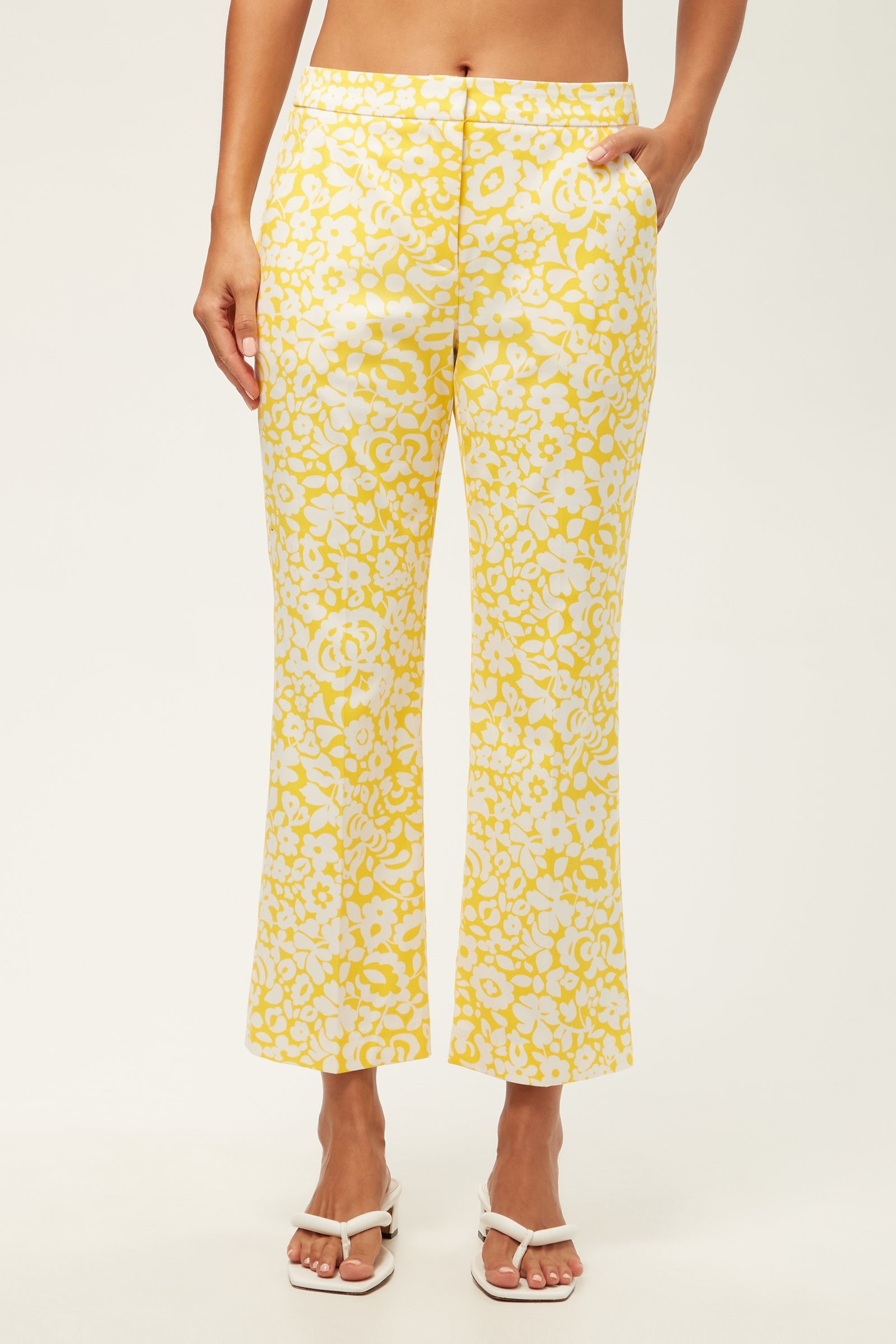 Lulu Cropped Pant - Poolside Gossip