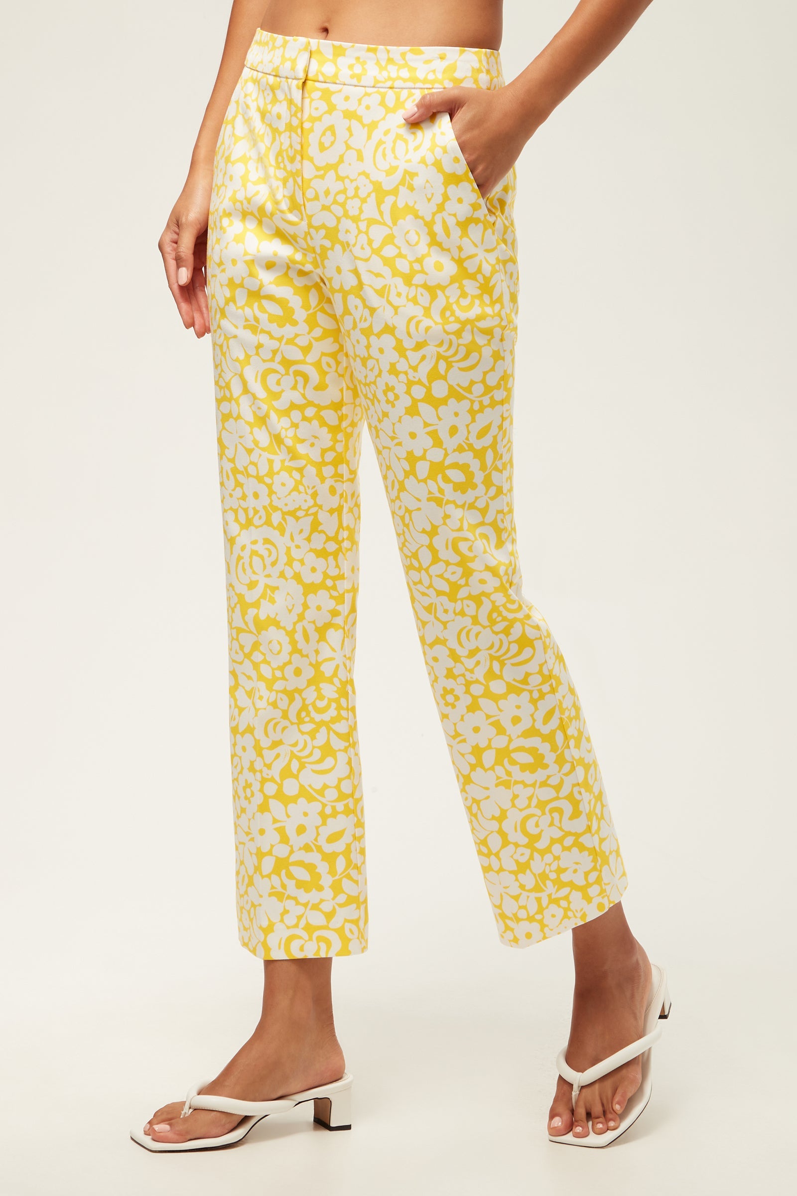 Lulu Cropped Pant - Poolside Gossip