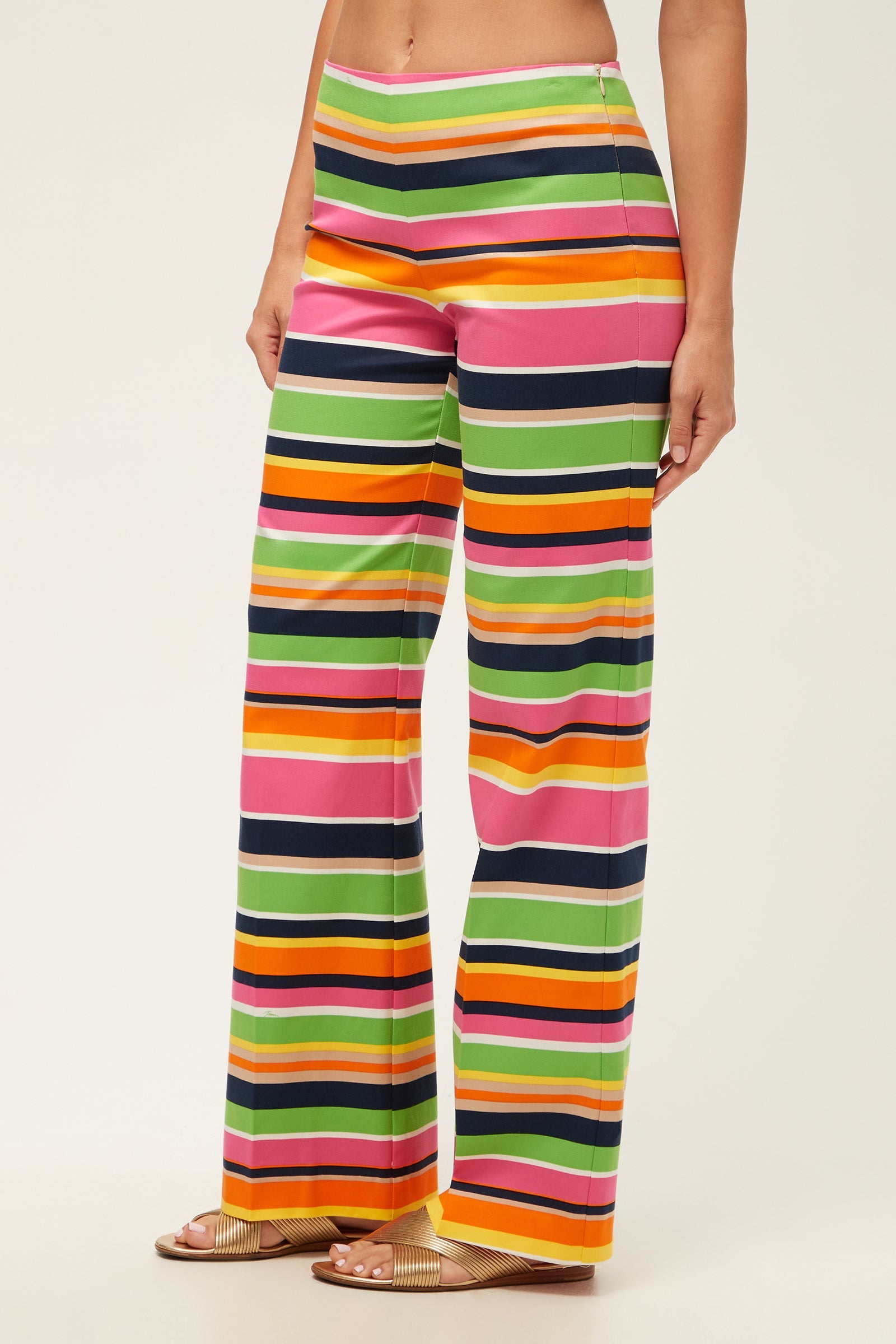 Rudi Straight-Leg Pant - Splash Stripe