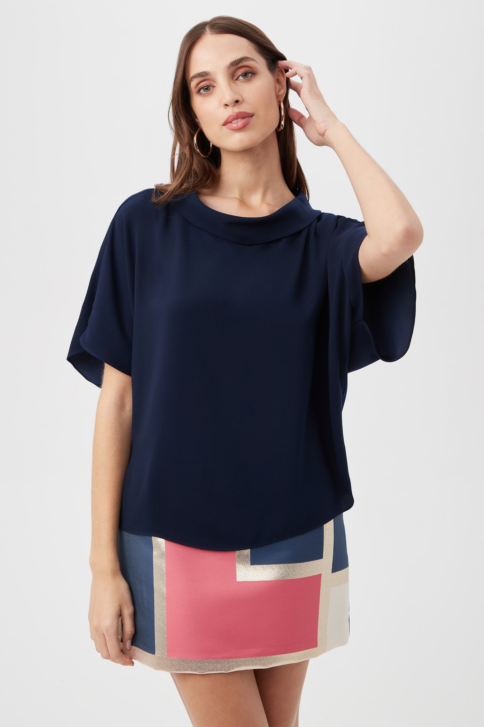 Honeysuckle Boatneck Dolman-Sleeve Top