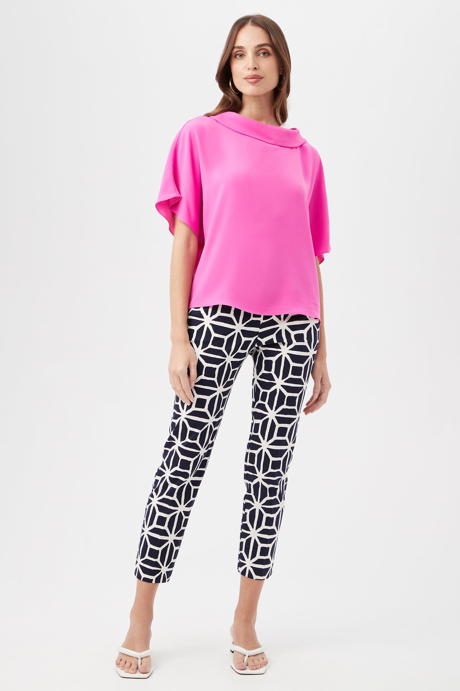 Honeysuckle Boatneck Dolman-Sleeve Top