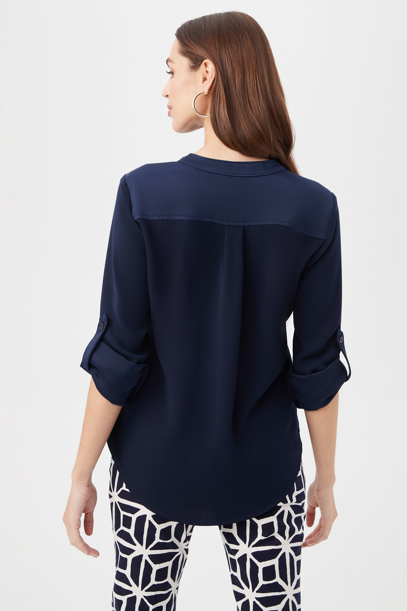 Kaiko 3/4-Sleeve Half-Zip Top
