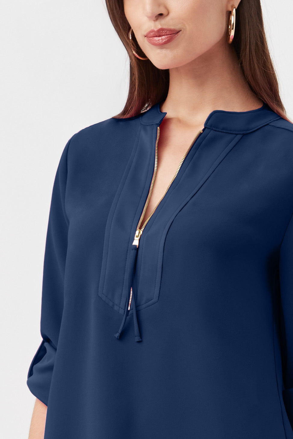 Kaiko 3/4-Sleeve Half-Zip Top
