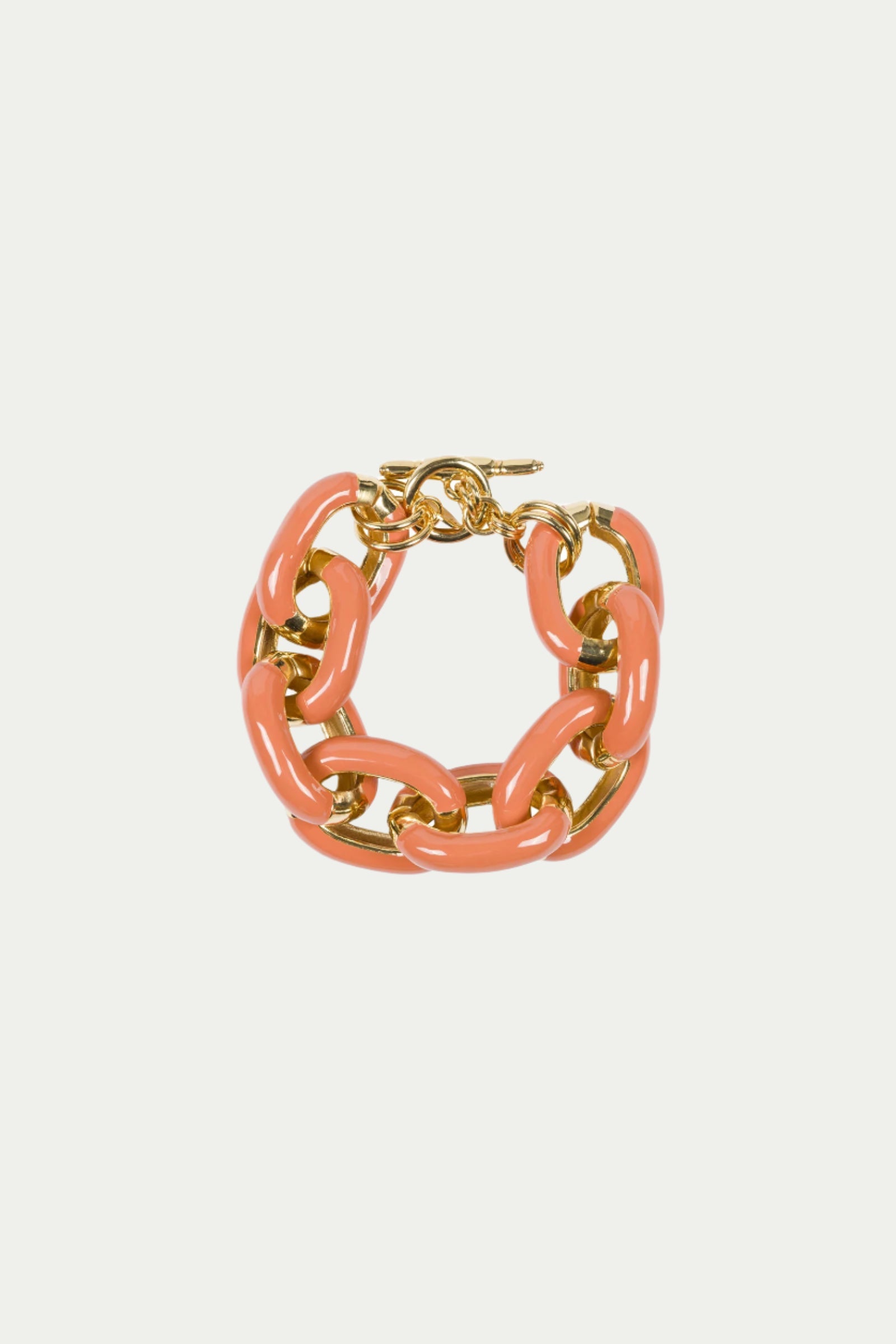 TT x KJL Enamel Link Bracelet - Coral