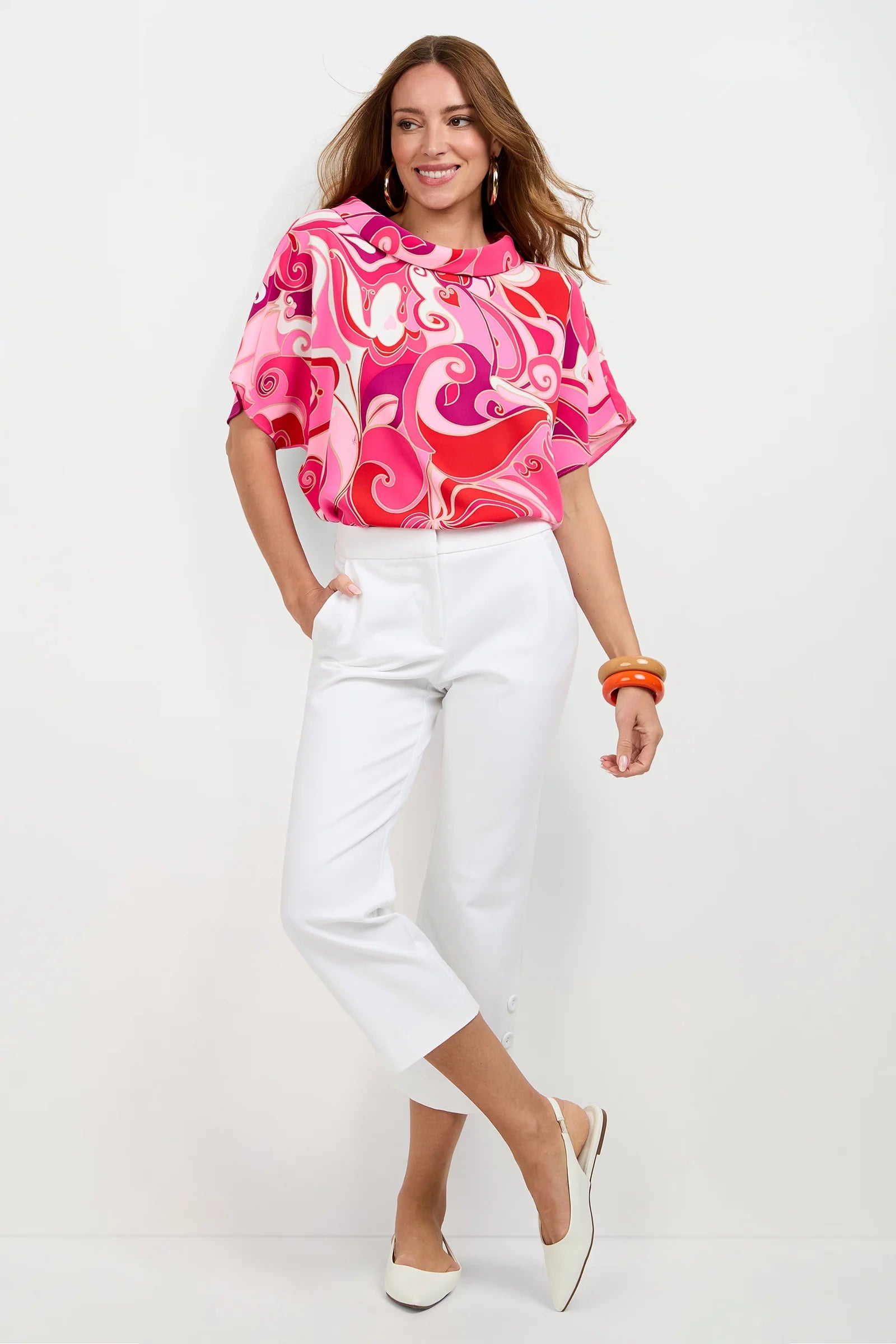 Honeysuckle Boatneck Top