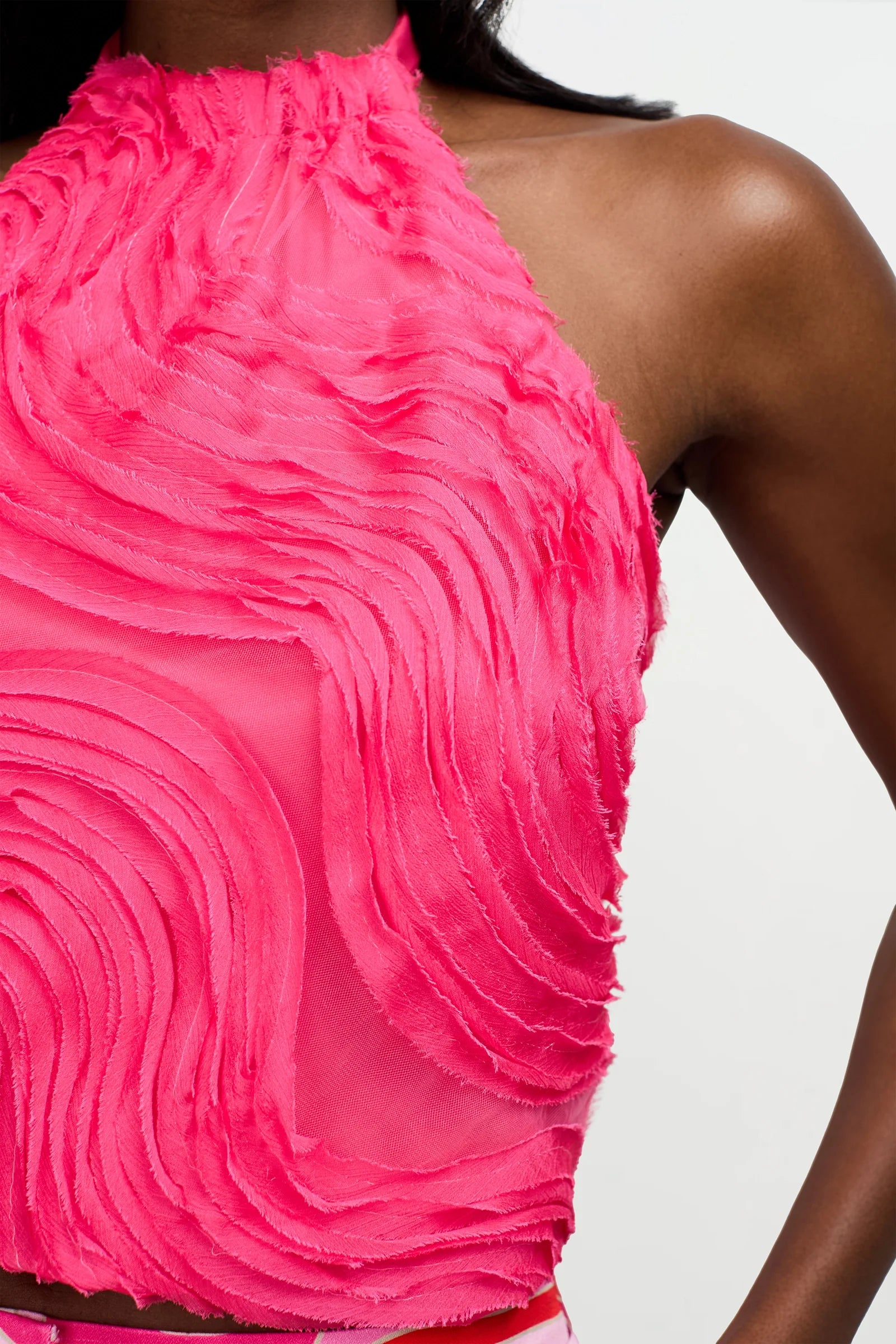 Myka Organza Halter Top