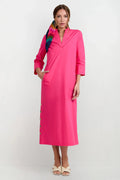 Capella Mandarin Collar Maxi Dress