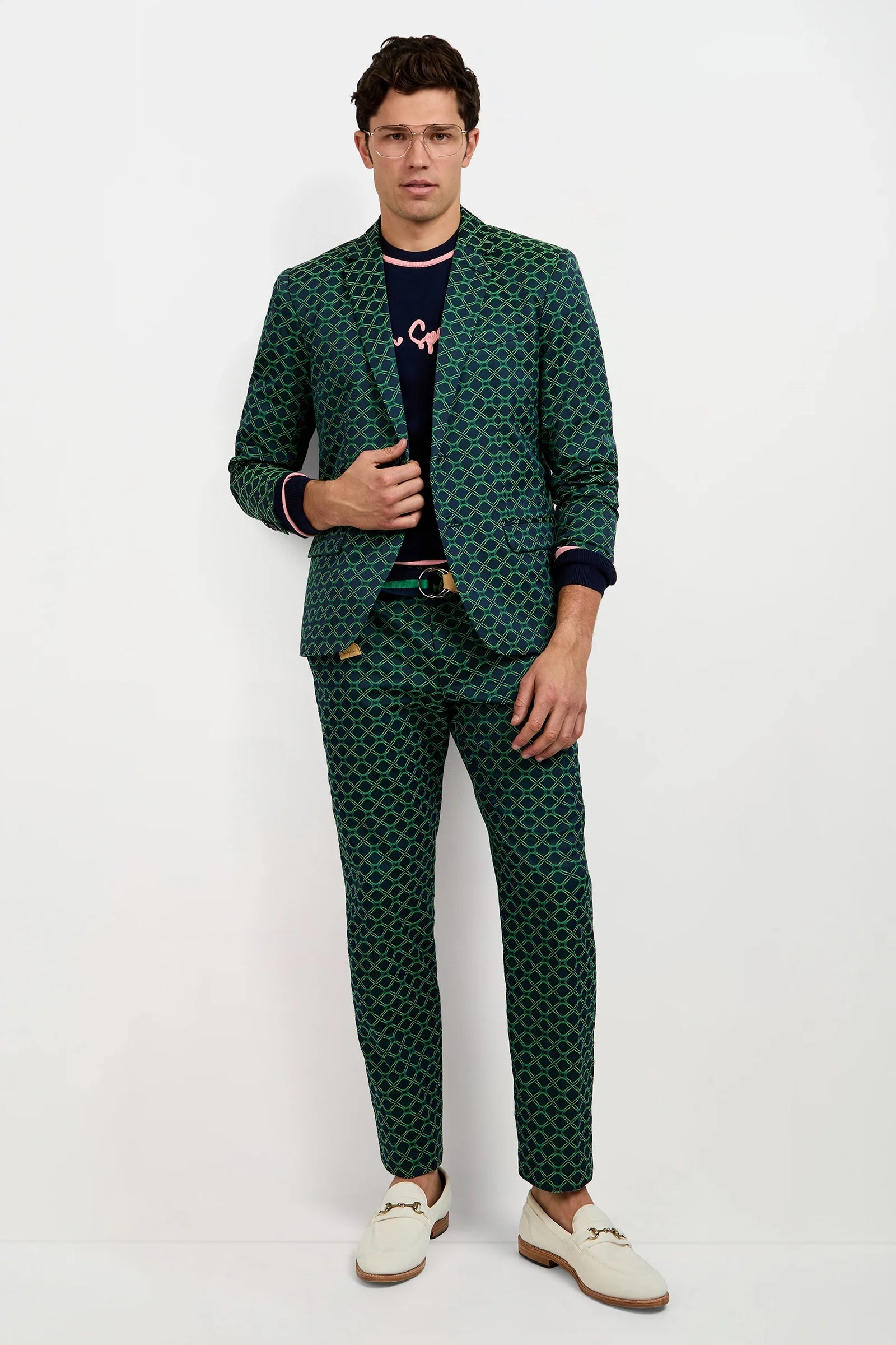 Thurston Blazer - Clover Geo Jacquard