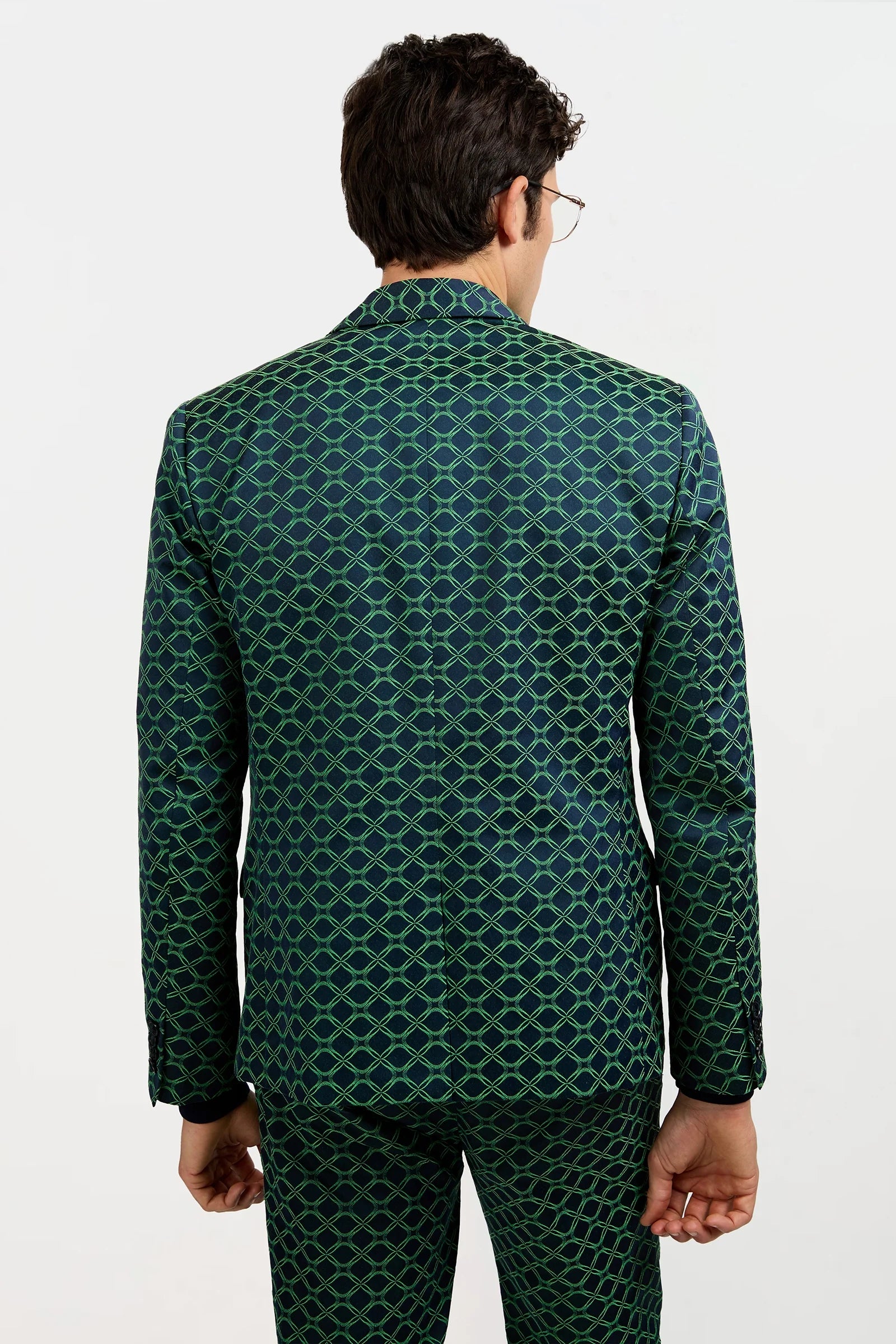 Thurston Blazer - Clover Geo Jacquard