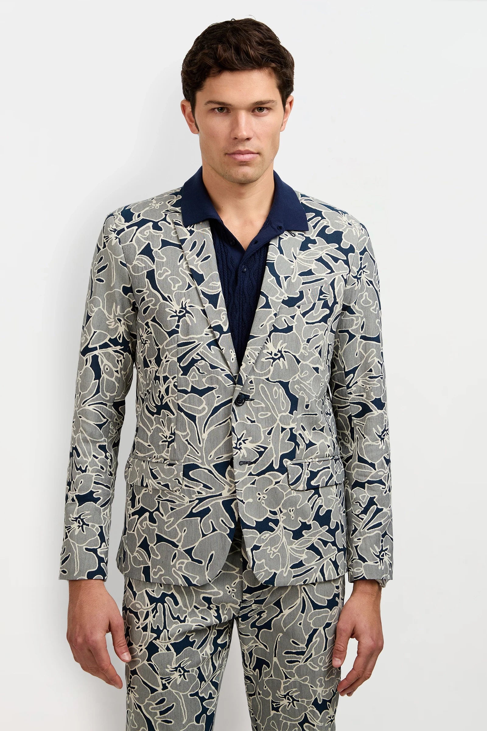 Thurston Blazer - Artsy Floral Jacquard