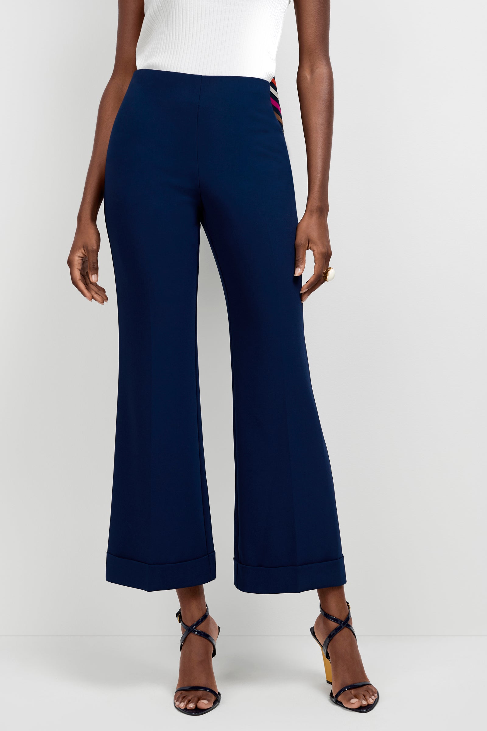 Loren Cropped Kick-Flare Pant