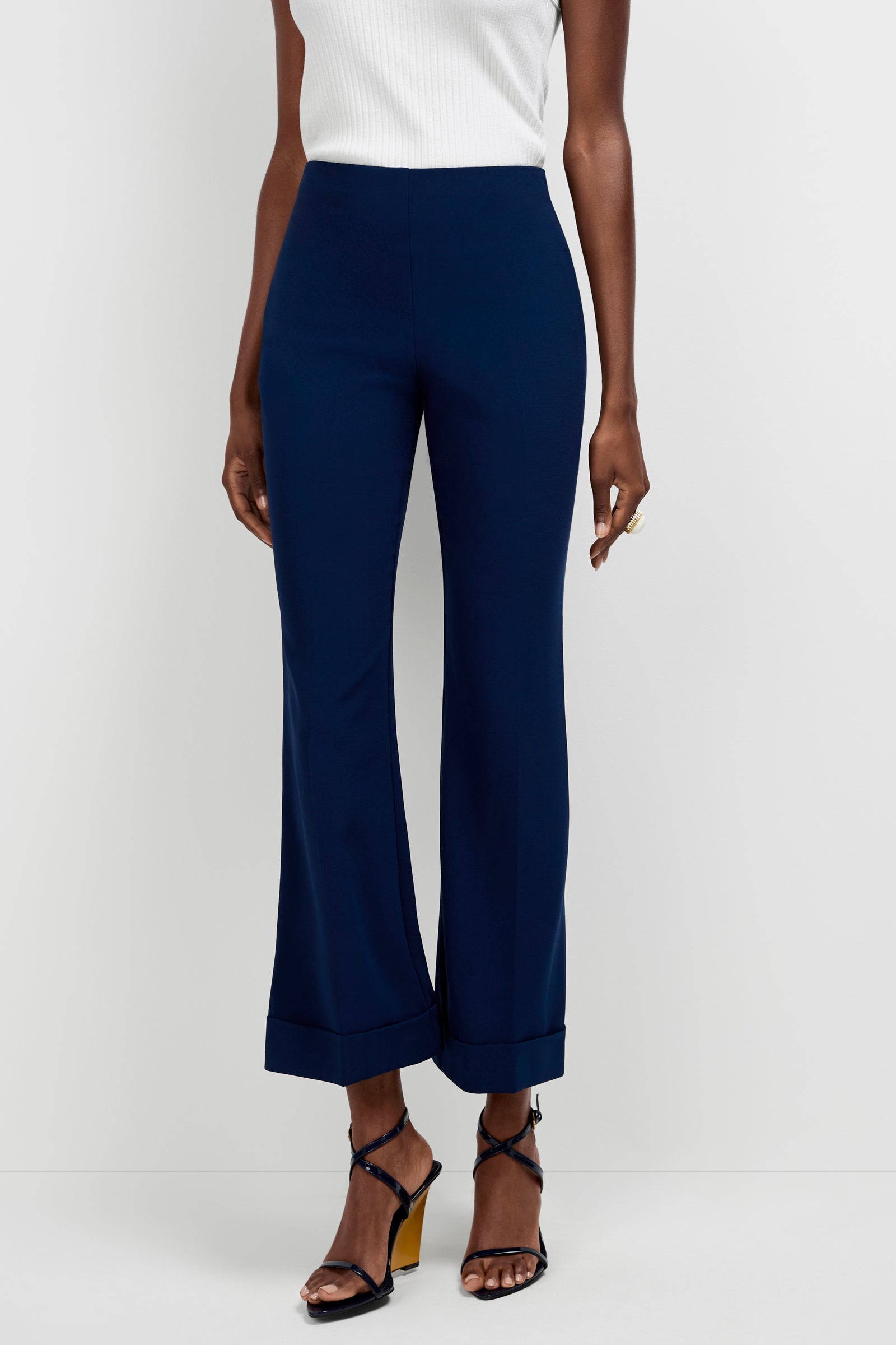 Loren Cropped Kick-Flare Pant