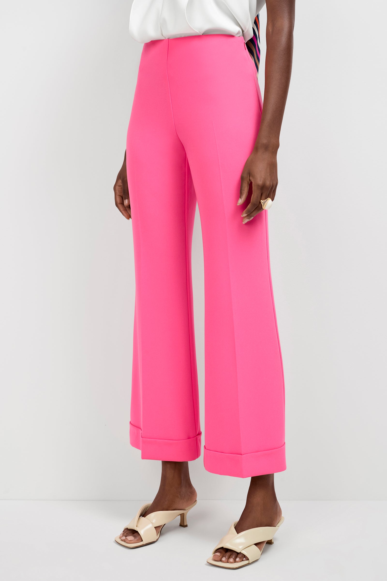 Loren Cropped Kick-Flare Pant