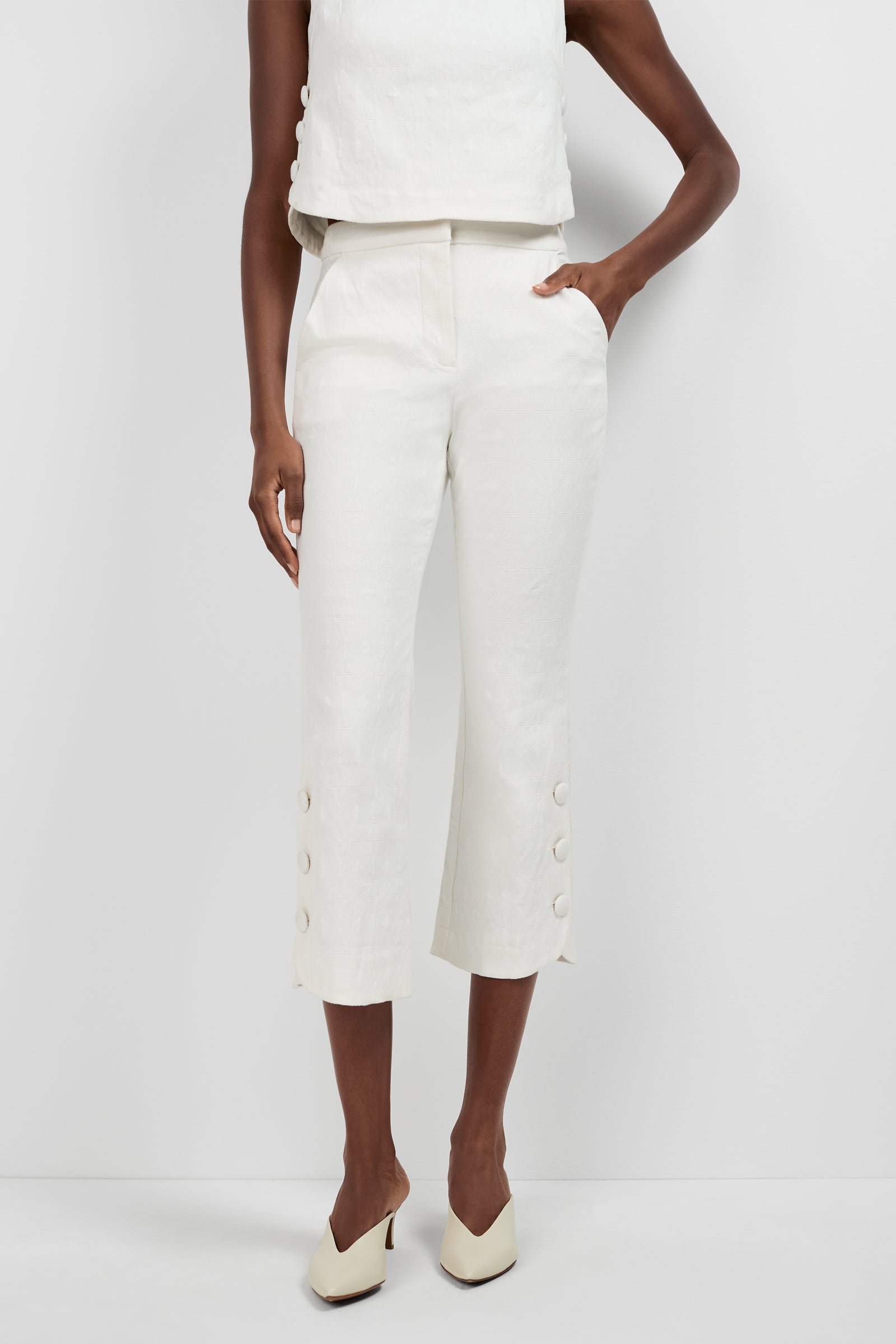 Tortona Button Hem Pant