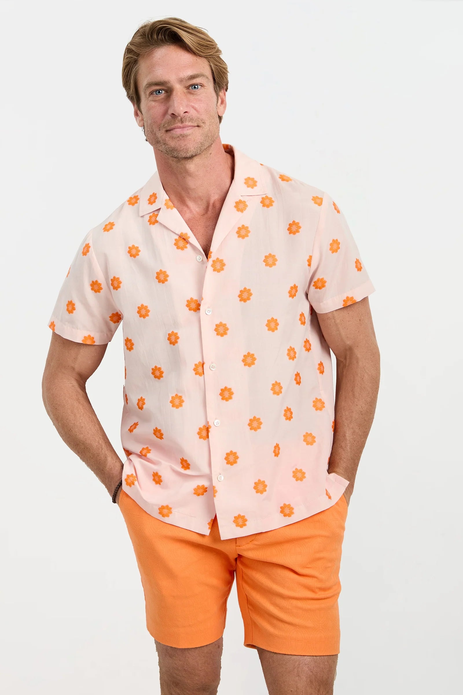 Felix Camp Shirt - Daisy Dots