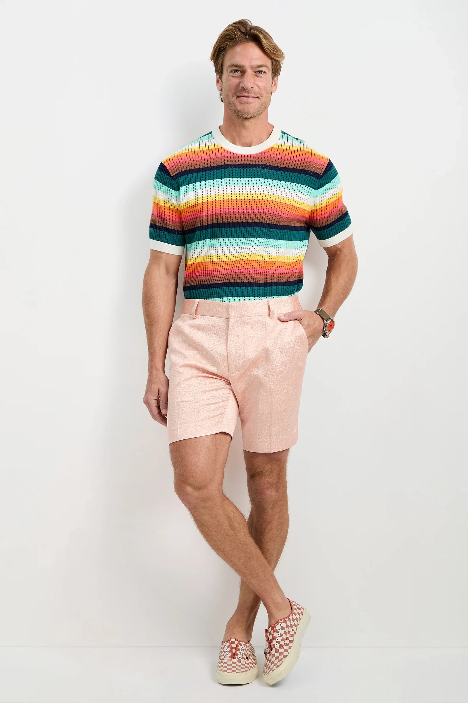 Clyde Short - Metallic Jacquard